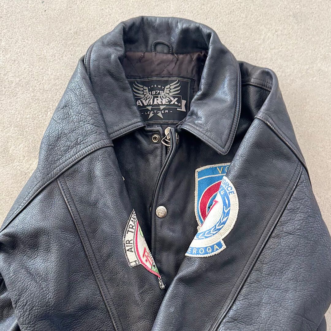 Avirex Vintage Avirex Leather Jacket - Size L Size US L / EU 52-54 / 3 - 4 Thumbnail
