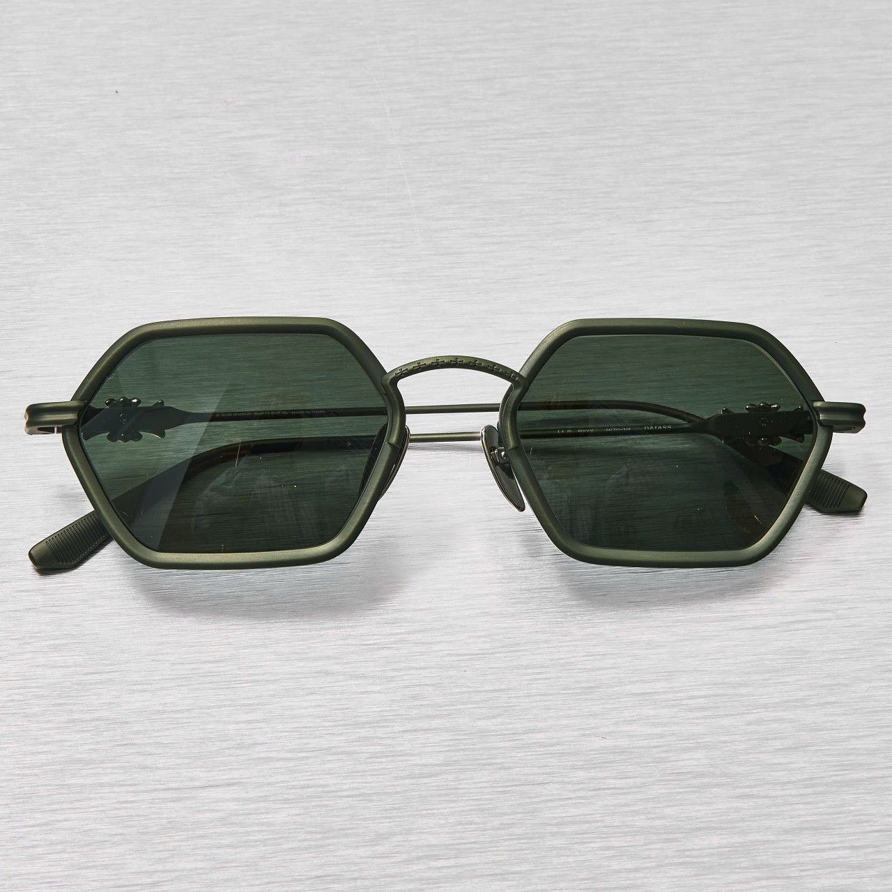 Chrome Hearts CHROME HEARTS DATASS BRUSHED DARK OLIVE SUNGLASSES Size ONE SIZE - 6 Thumbnail