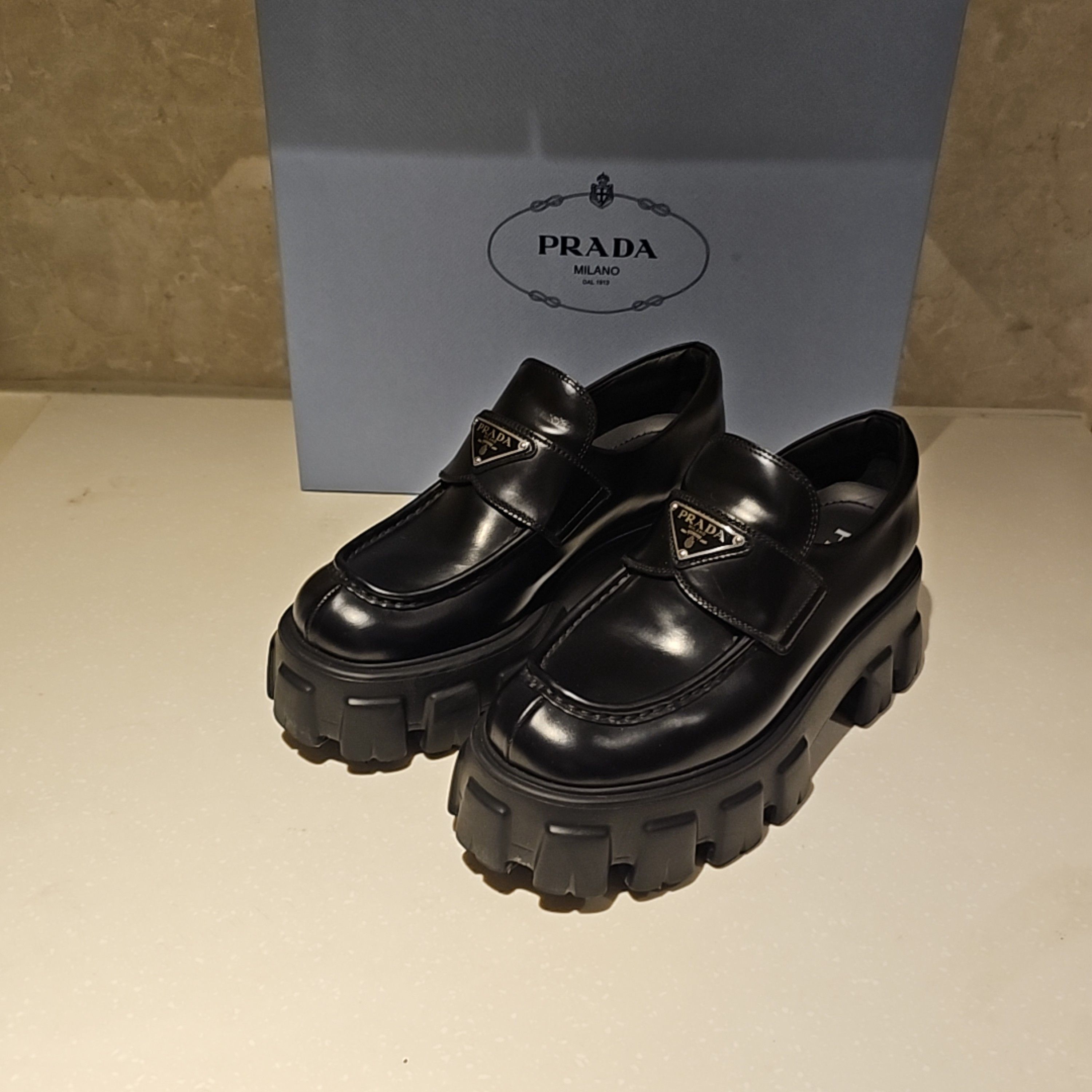 Prada Prada Monolith Platform Loafers Size 38 Size US 8 / IT 38 - 1 Thumbnail
