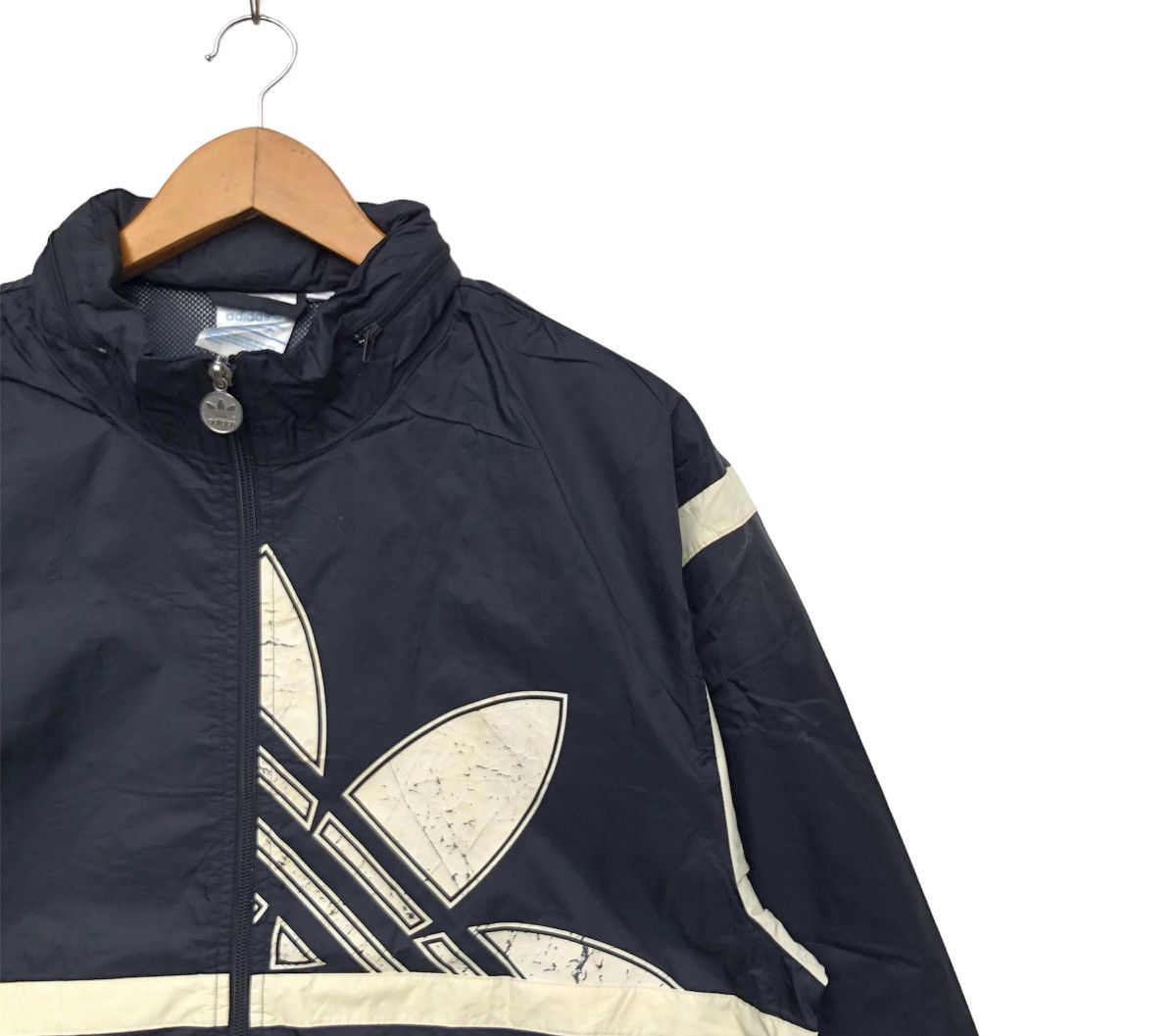 Vintage Vintage 90s Adidas Trefoil Big Logo Winbreaker | Swag Hype Size US M / EU 48-50 / 2 - 2 Thumbnail
