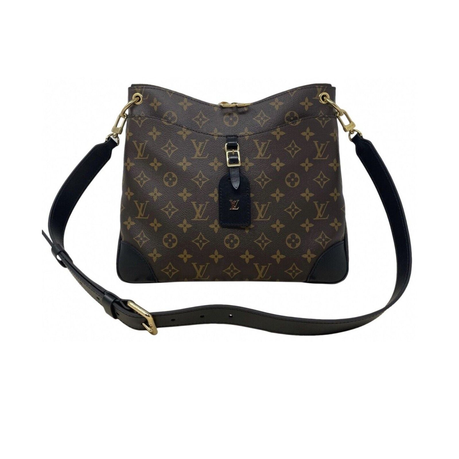 Louis Vuitton Louis Vuitton Odeon Monogram Shoulder Bag MM Brown Canvas Size ONE SIZE - 12 Thumbnail