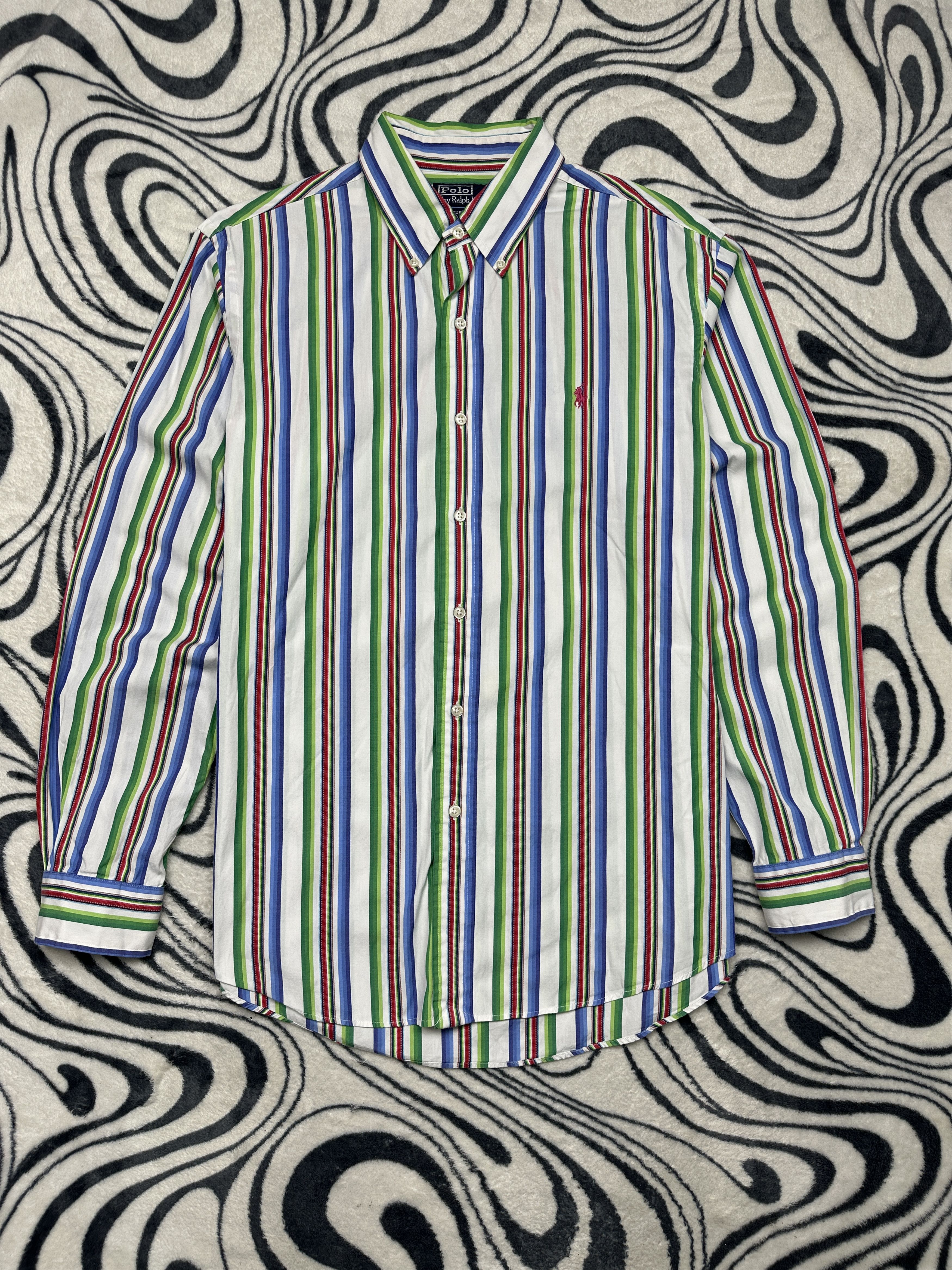 Polo Ralph Lauren Polo Ralph Lauren Mens Long Sleeve Striped Shirt Size US L / EU 52-54 / 3 - 1 Thumbnail