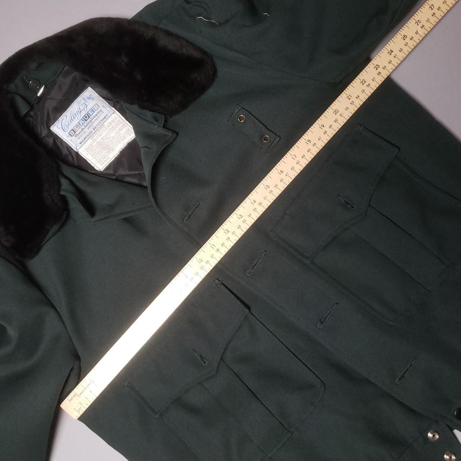 Vintage VINTAGE 70s BLAUER CEILING ZERO BOMBER JACKET 48L MILITARY Size US L / EU 52-54 / 3 - 7 Thumbnail