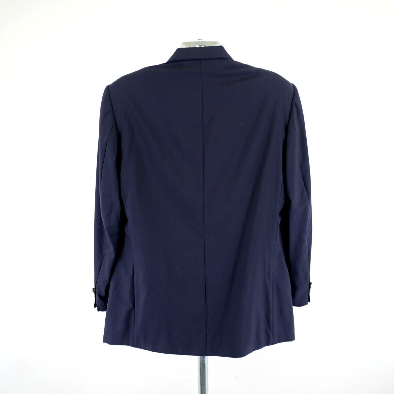 Oscar De La Renta Oscar De La Renta Blue Wool 2 Bronze Button Blazer 42L / Sli Size 38R - 6 Thumbnail