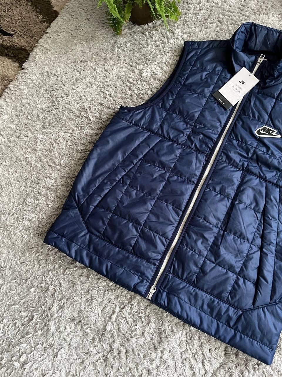 Nike × Vintage New Nike Logo Swoosh Oversize Vest Drill Size US M / EU 48-50 / 2 - 3 Thumbnail