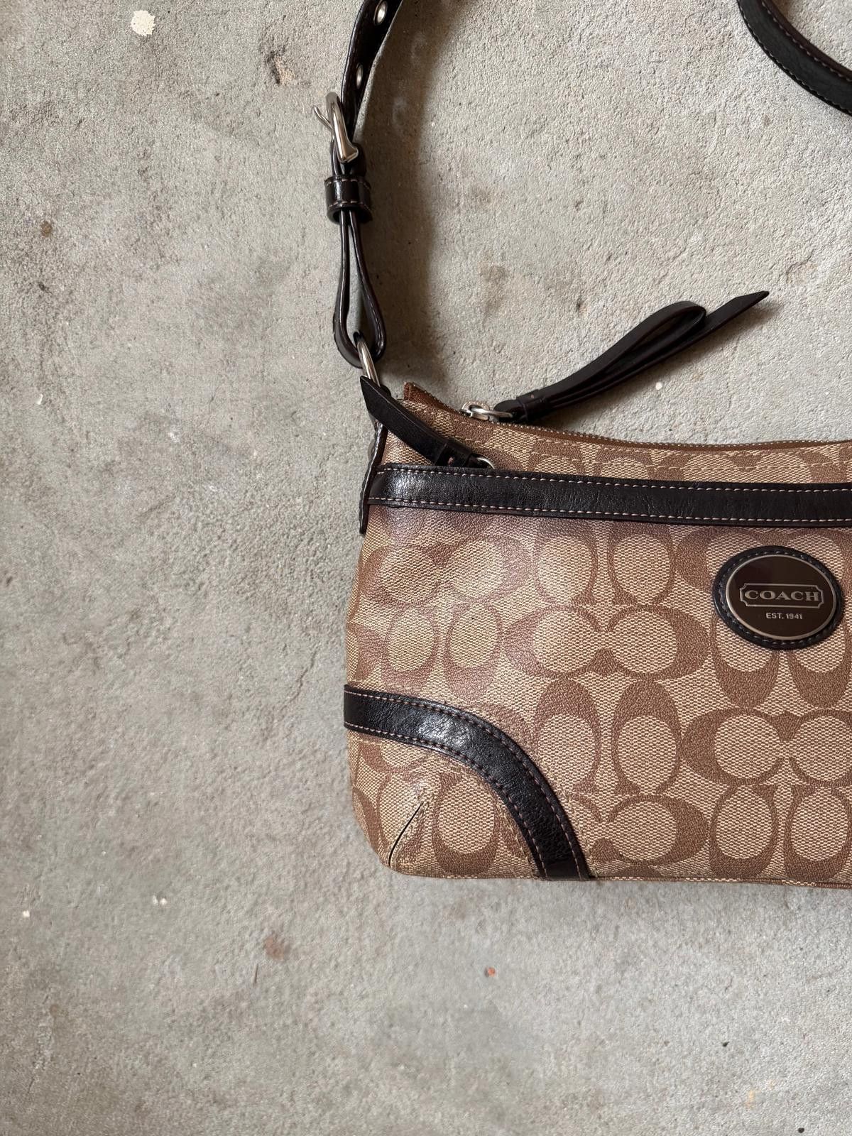 Coach Coach Signature Heritage Crossbody Bag Brown/Black Size ONE SIZE - 2 Thumbnail