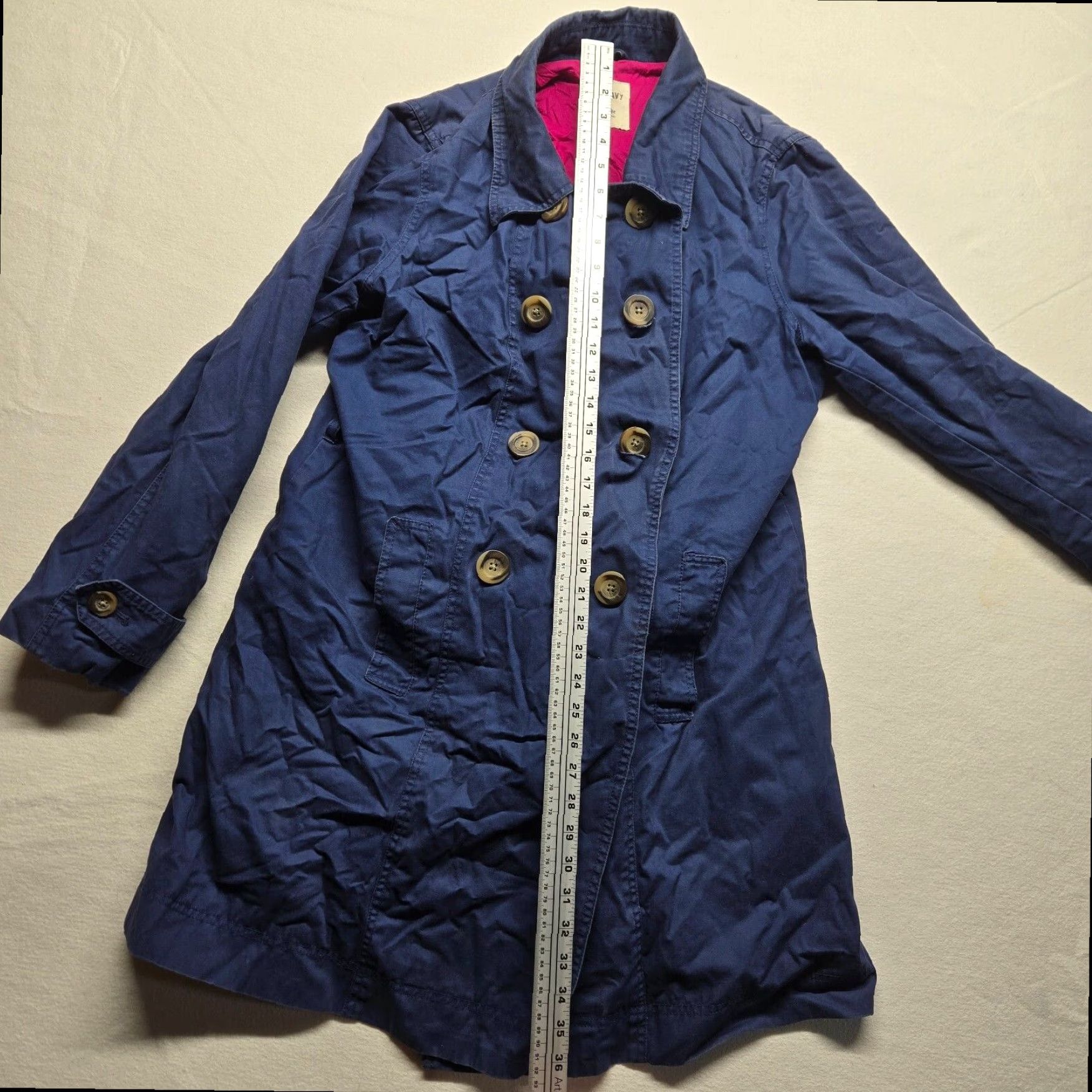 Old Navy Old Navy Blue Lightweight Long Trench Coat Jacket Womens XL Extra Large Size XL / US 12-14 / IT 48-50 - 7 Thumbnail