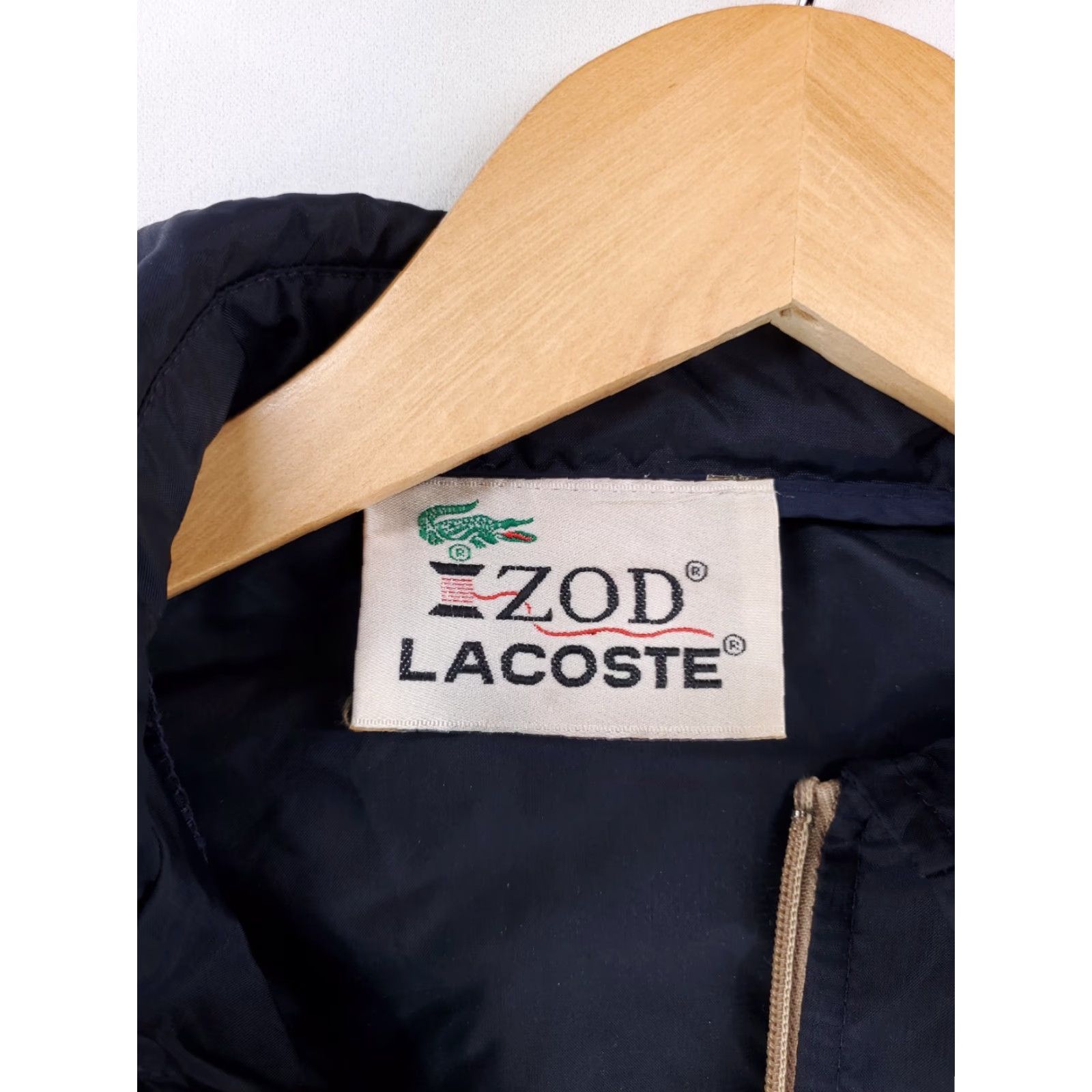 Izod VINTAGE Izod Lacoste Windbreaker Jacket Nylon Full Zip Blue Mens M 60s 70s Size US M / EU 48-50 / 2 - 5 Thumbnail