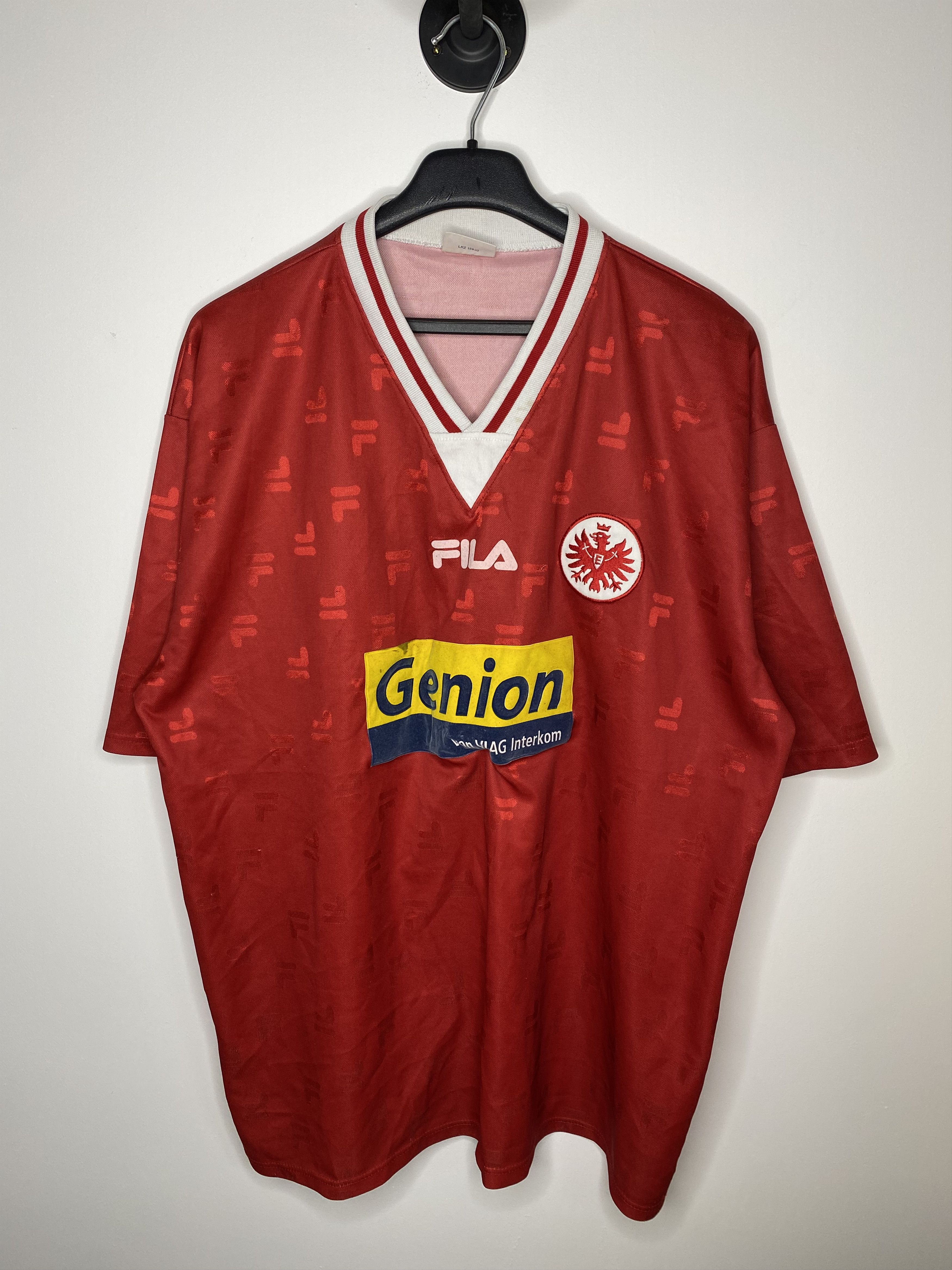 Fila EINTRACHT FRANKFURT 2001 HOME FOOTBALL SHIRT SOCCER JERSEY Size US XL / EU 56 / 4 - 1 Thumbnail