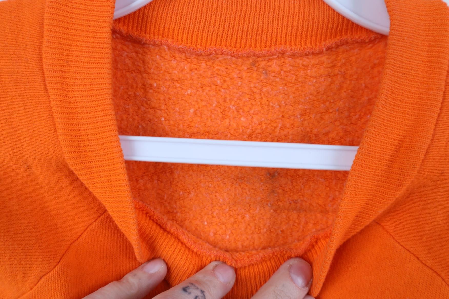Vintage Vintage 70s Streetwear Blank Crewneck Sweatshirt Orange Size S / US 4 / IT 40 - 11 Thumbnail