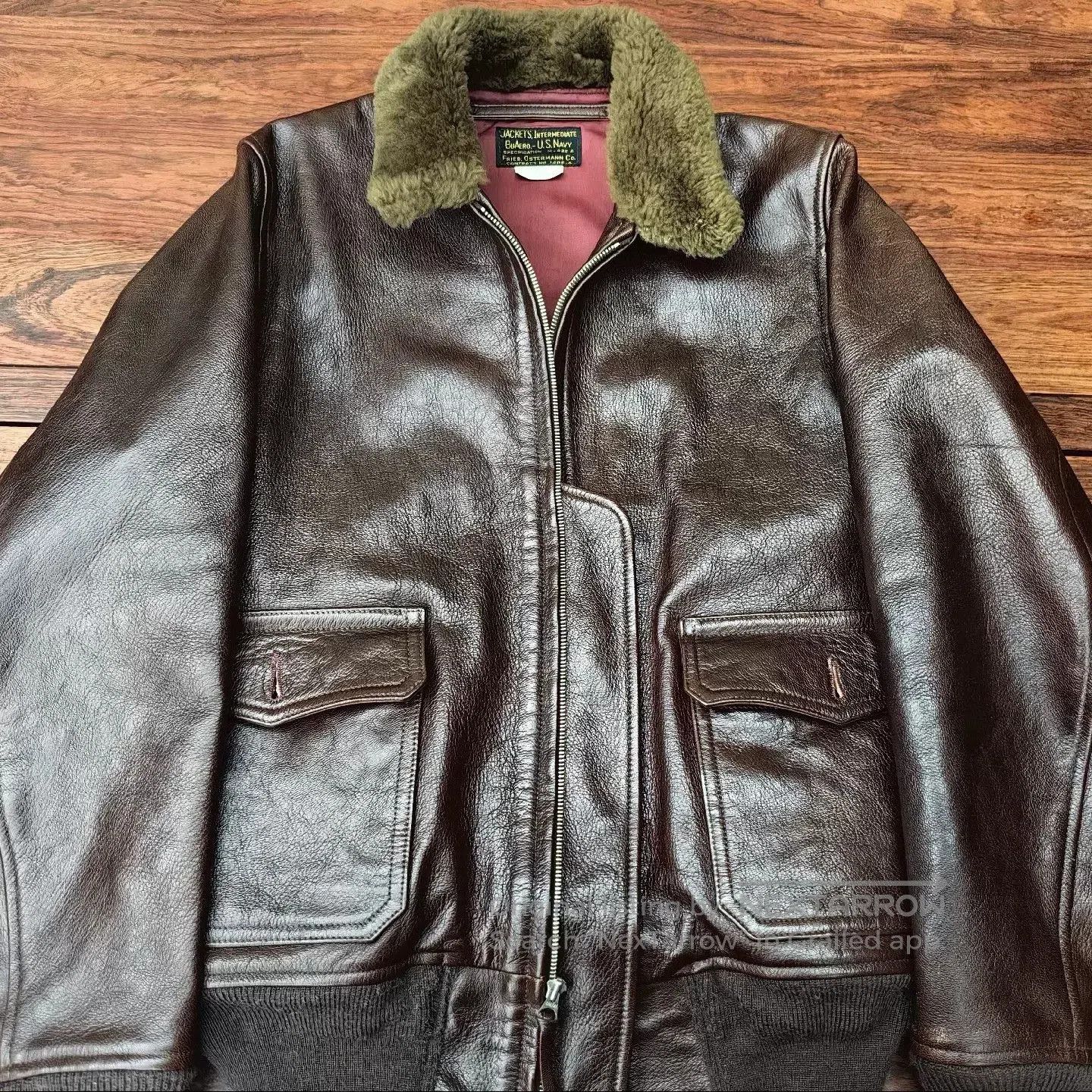 The Real McCoy's real mccoys leather flight jacket m422a. Size US L / EU 52-54 / 3 - 6 Thumbnail