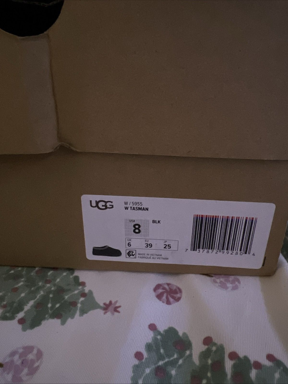 Ugg Uggs Tasman Black Size 8 Used Very Good Condition with Box Size US 8 / IT 38 - 8 Thumbnail