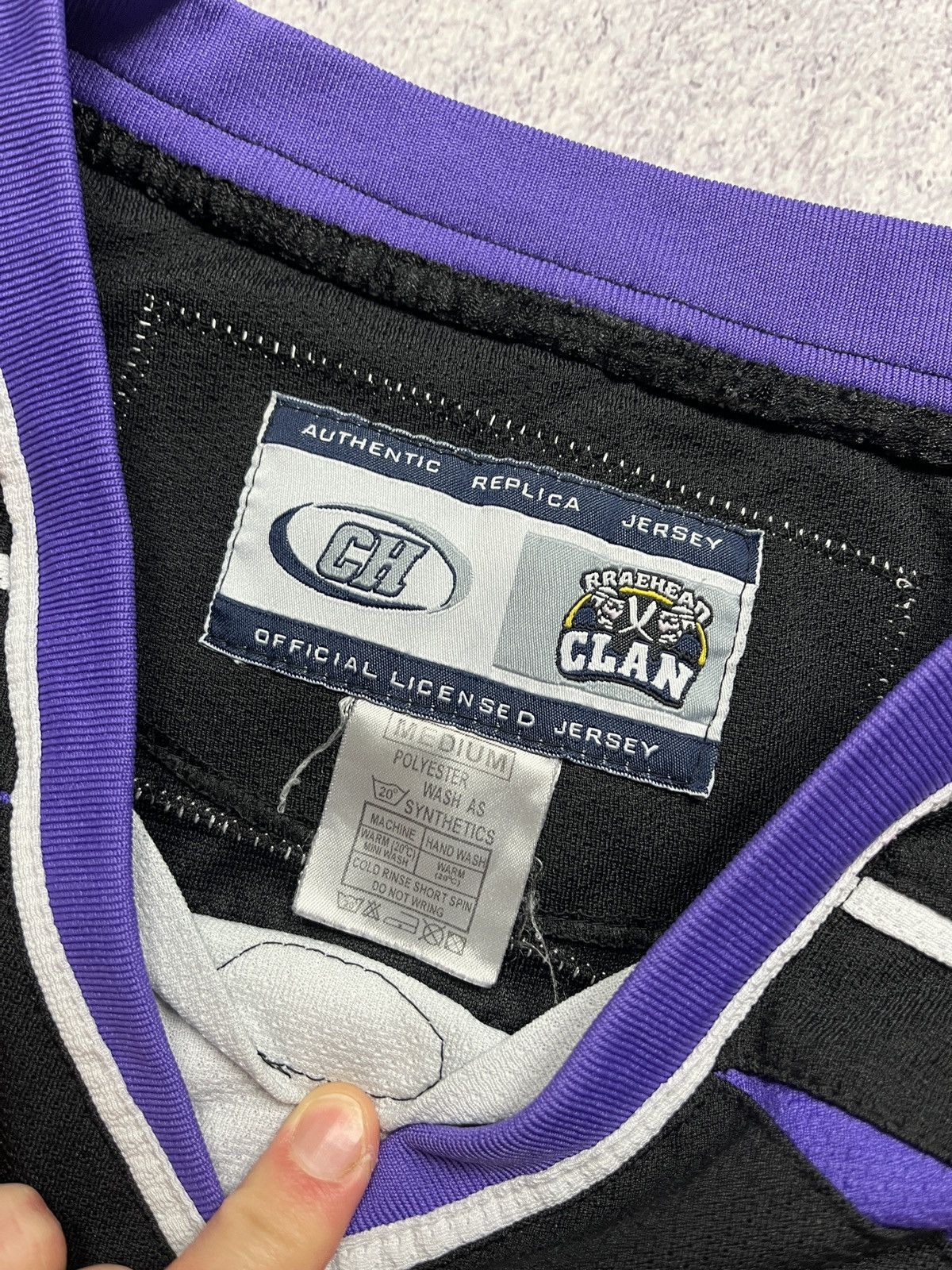 NHL Braehead Glasgow Clan EIHL Ice Hockey Jersey Haywood #11 Size US M / EU 48-50 / 2 - 12 Thumbnail