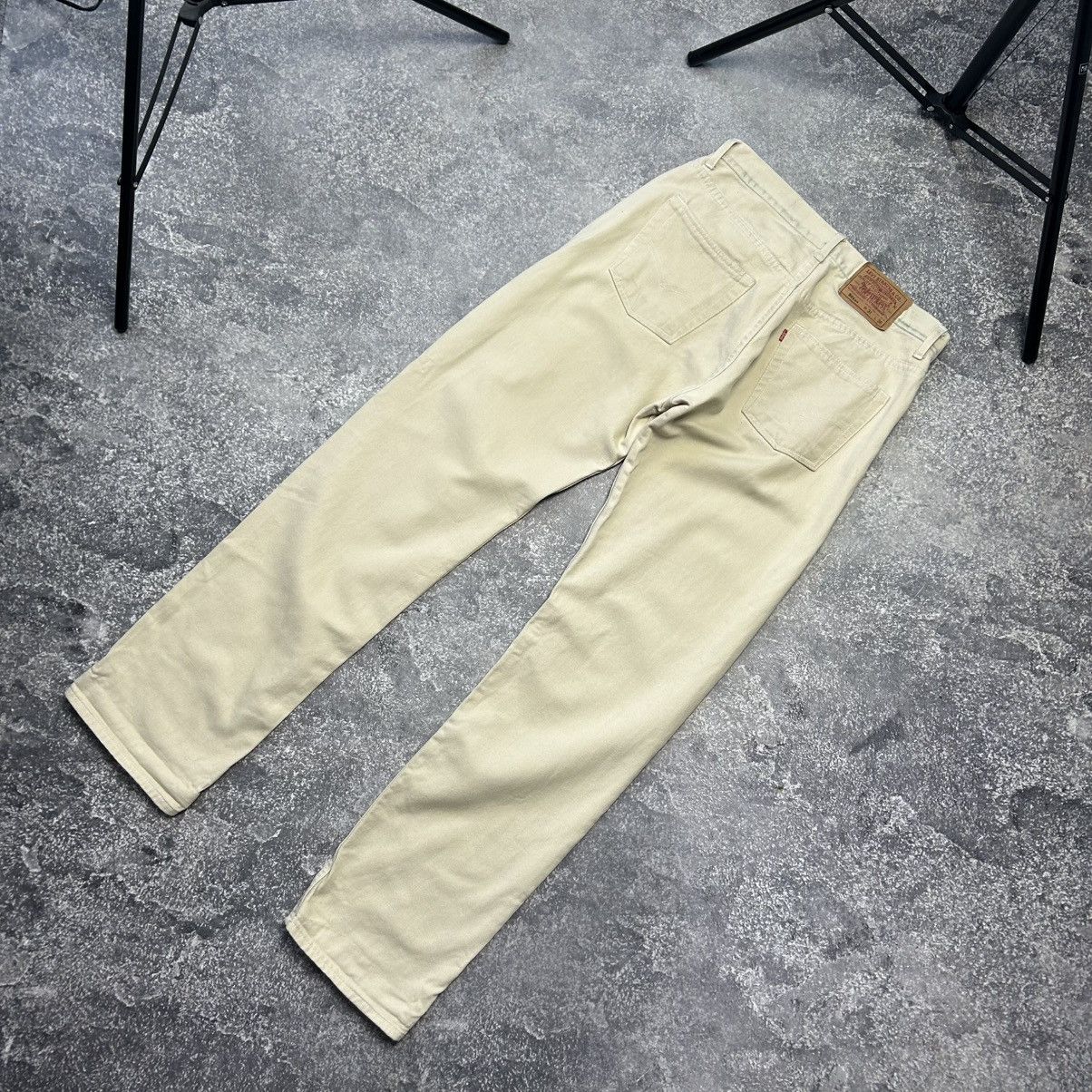 Levi's Vintage Clothing Vintage Levis 501xx Made In USA baggy Beige denim jeans Size US 34 / EU 50 - 1 Thumbnail