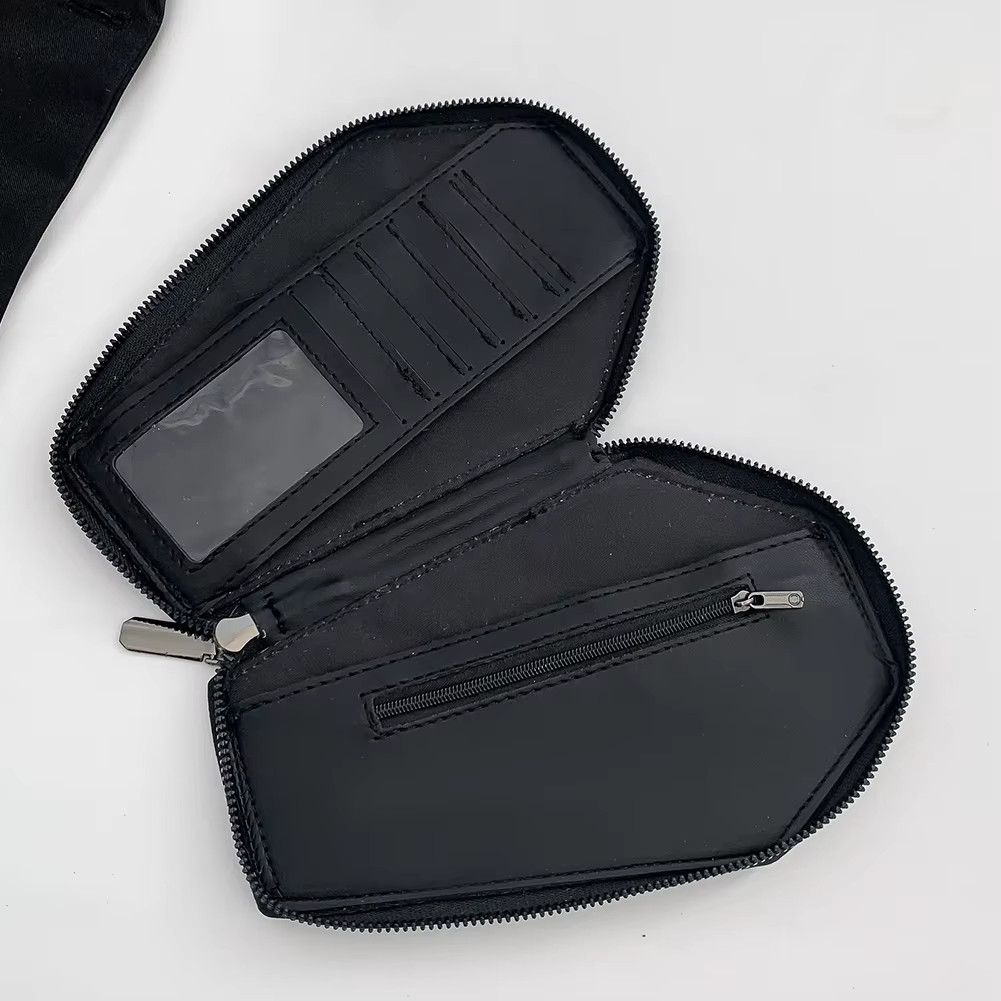 Japanese Brand Coffin Shaped Dark Halloween Pumpkin Wallet Size ONE SIZE - 2 Thumbnail
