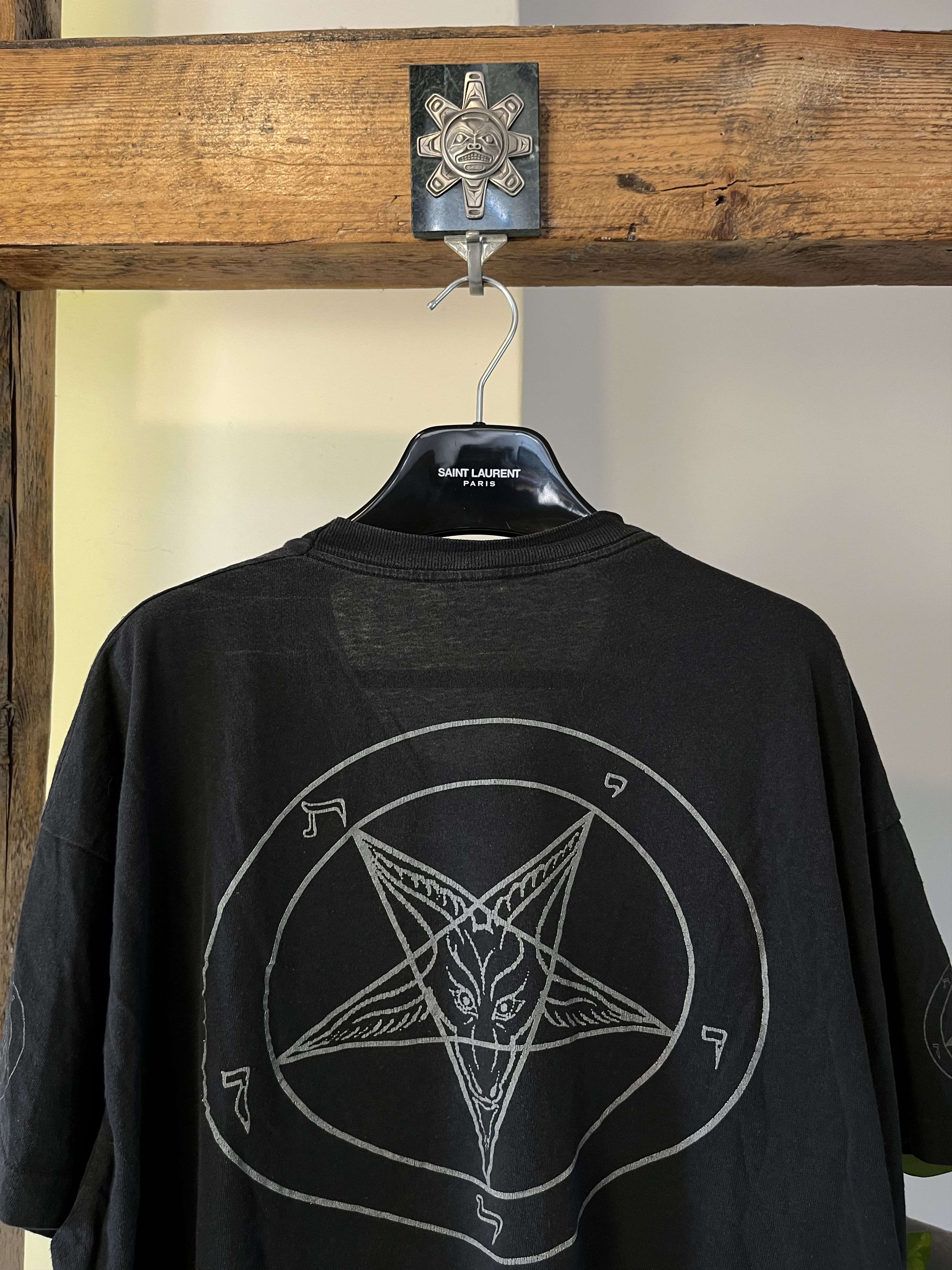 Band Tees × Vintage 90s Metal Band Baphomet Satanic Church of Satan Screen Star Size US XL / EU 56 / 4 - 7 Thumbnail