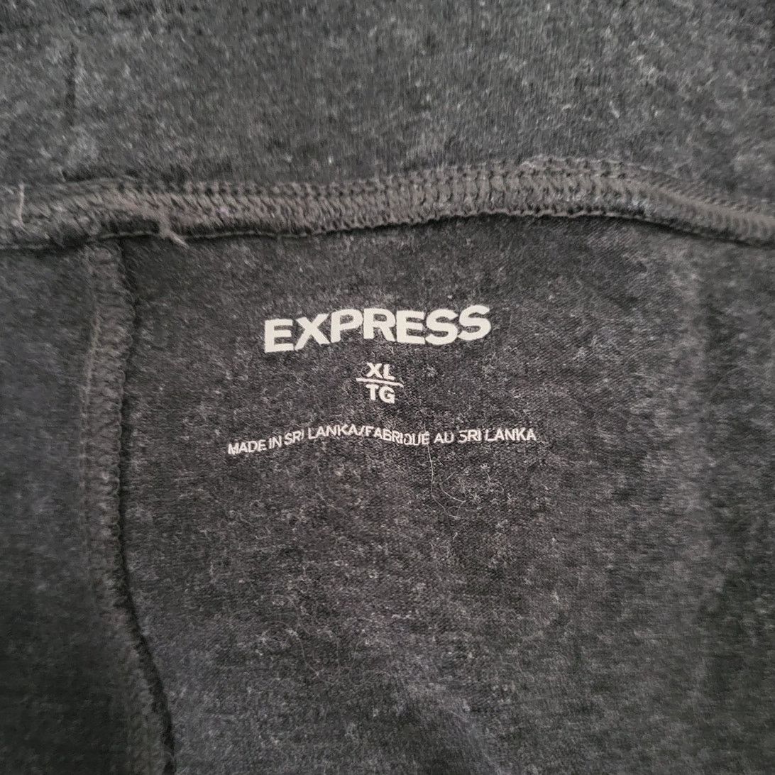 Express Express Dark Gray Cotton Cropped Leggings - XL Size 36" / US 14 / IT 50 - 3 Thumbnail