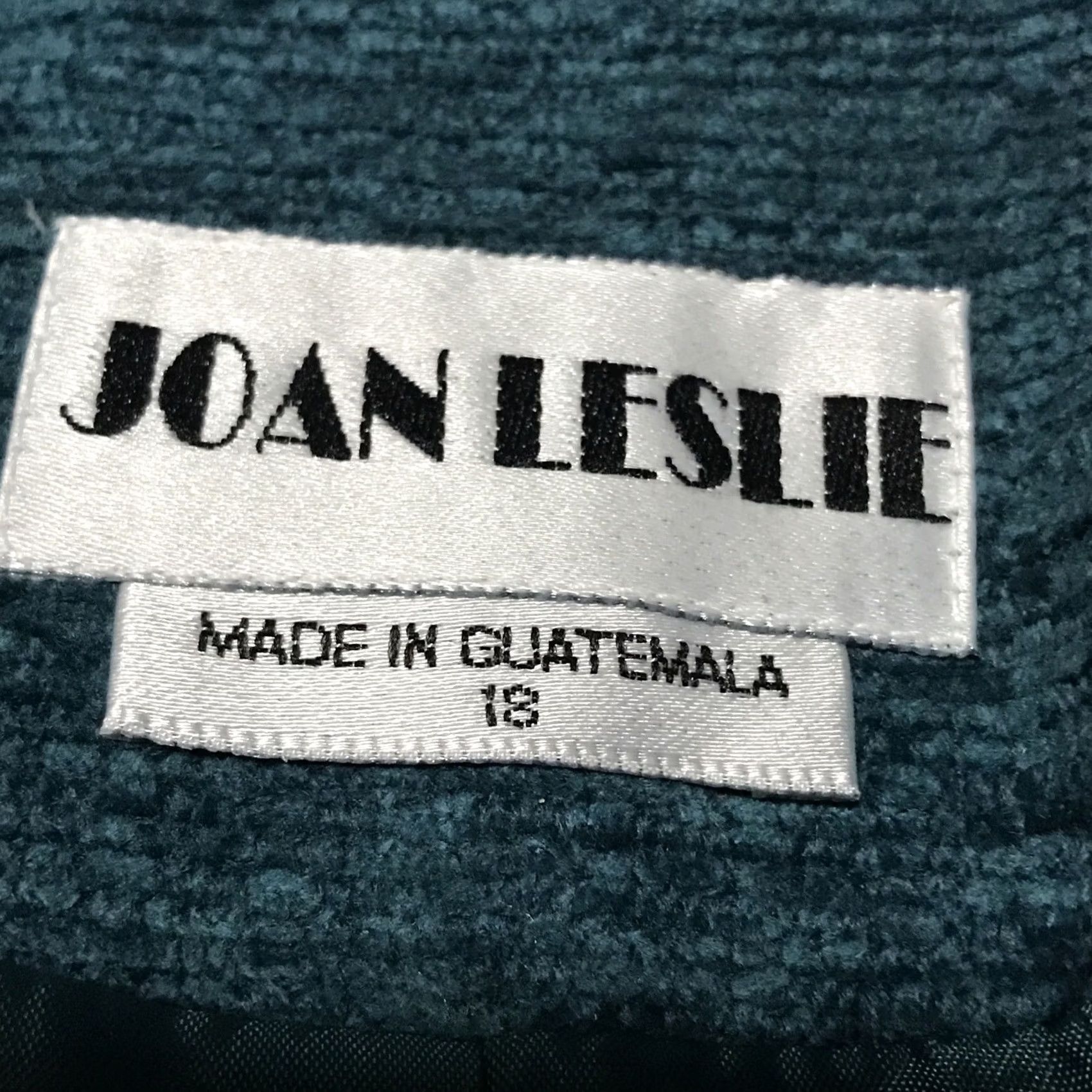 Vintage VINTAGE Blazer Women 18 Teal 90s NWT Joan Leslie Acylic Relaxed Buttoned Cardigan? Size XXL / US 16-18 / IT 52-54 - 2 Thumbnail