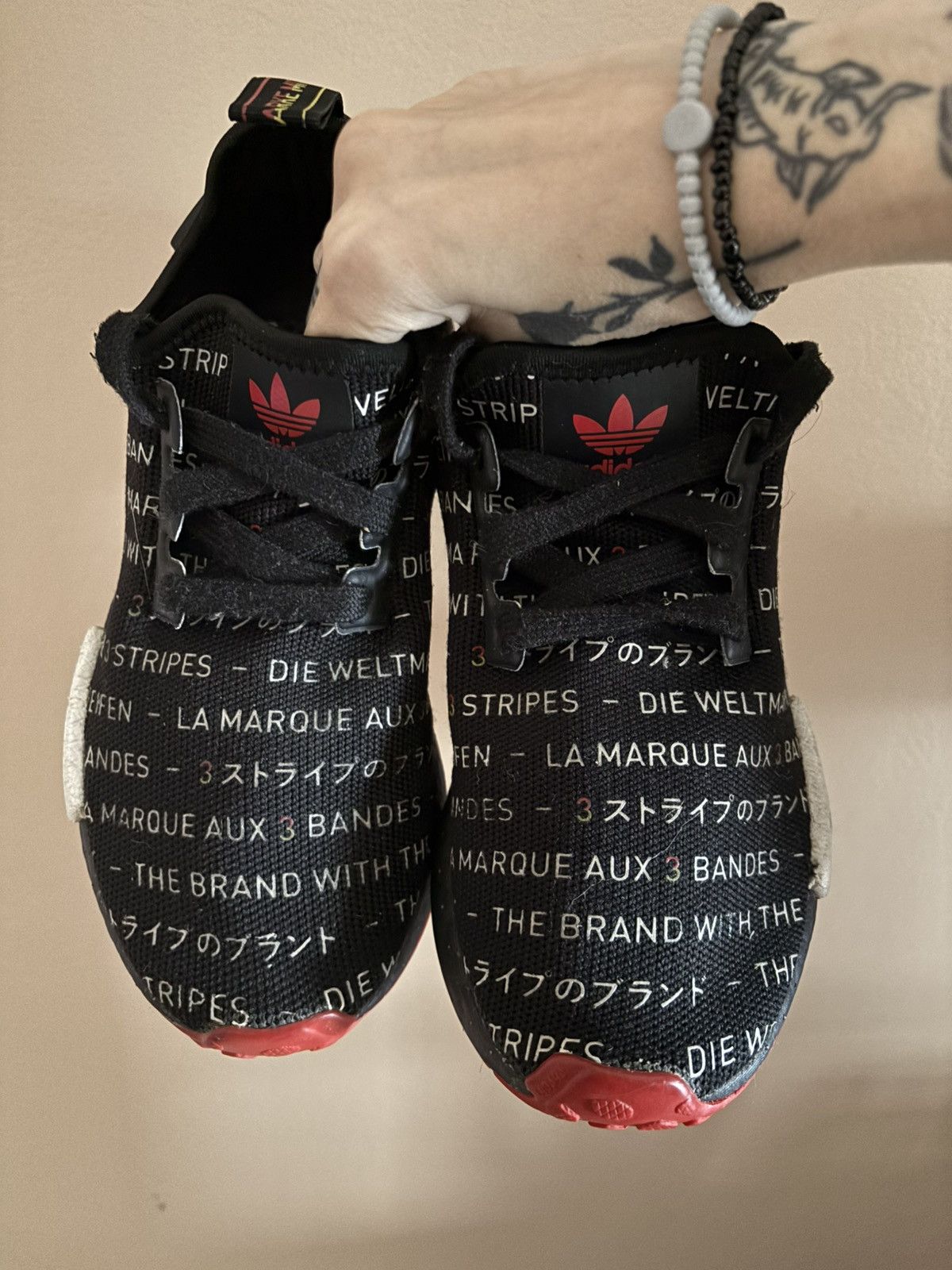 Adidas Adidas NMD_R1 'Black White Yellow' Size US 5 / EU 37 - 3 Thumbnail