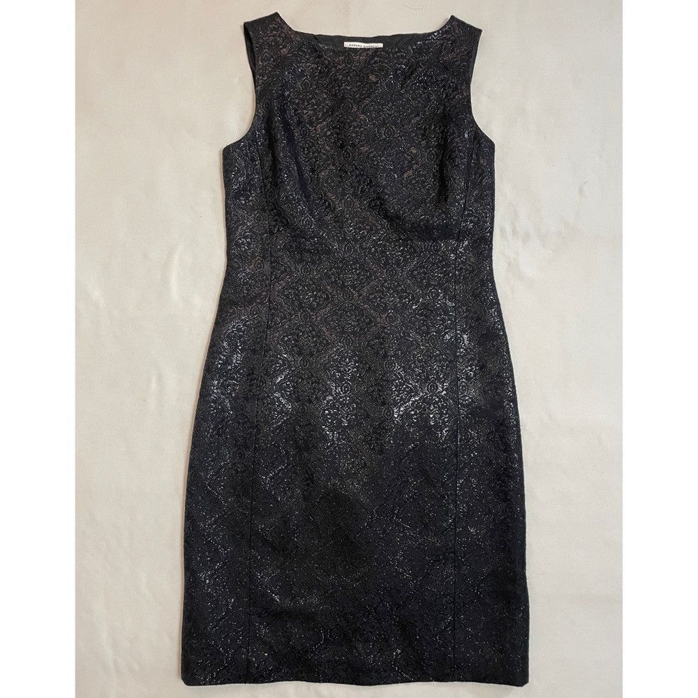 Banana Republic New Banana Republic Black Silk Blend Sleeveless Shift Dress Size M / US 6-8 / IT 42-44 - 6 Thumbnail