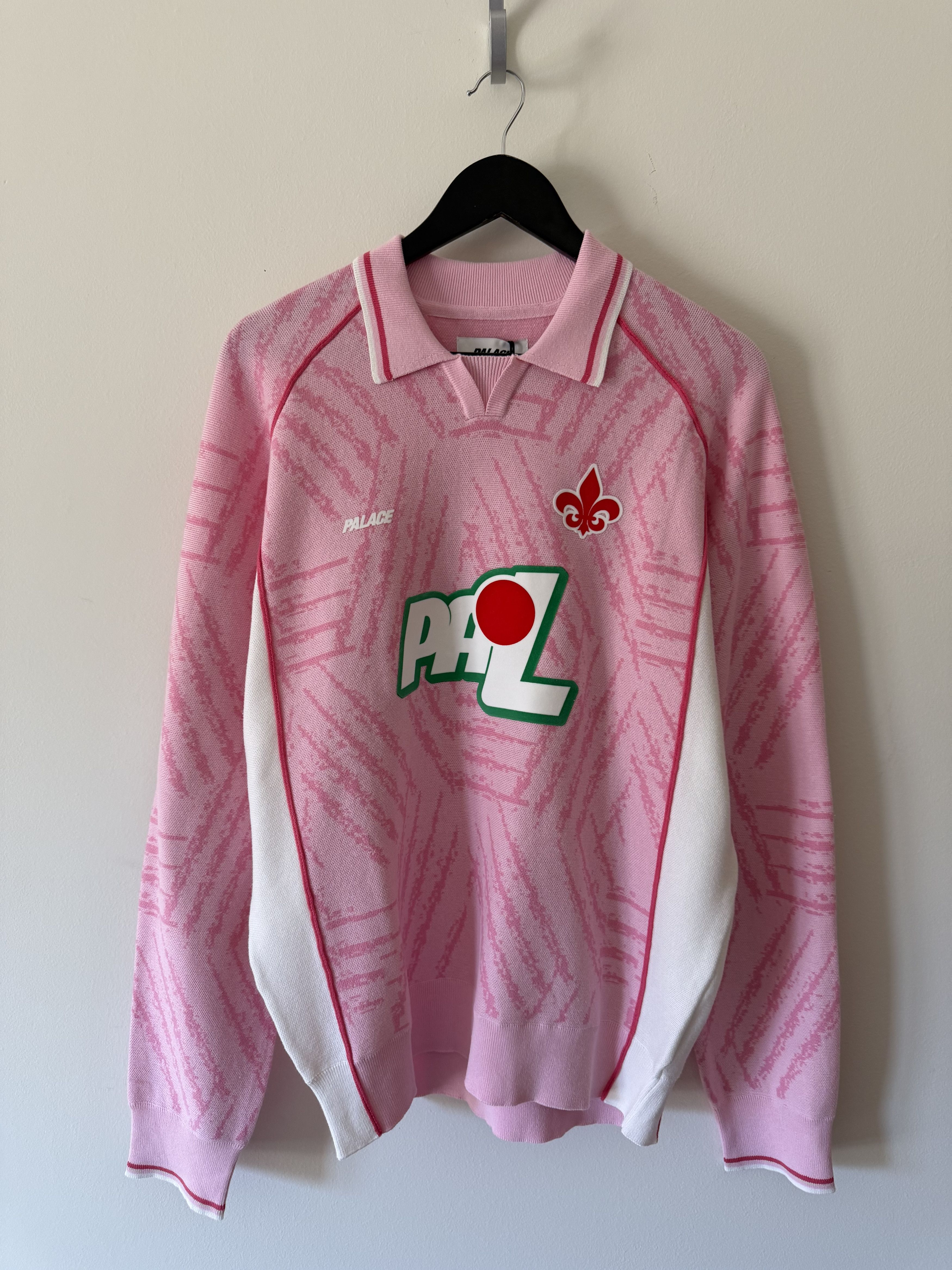 Palace Palace Sportiva Knit Jersey in Pink | Grailed