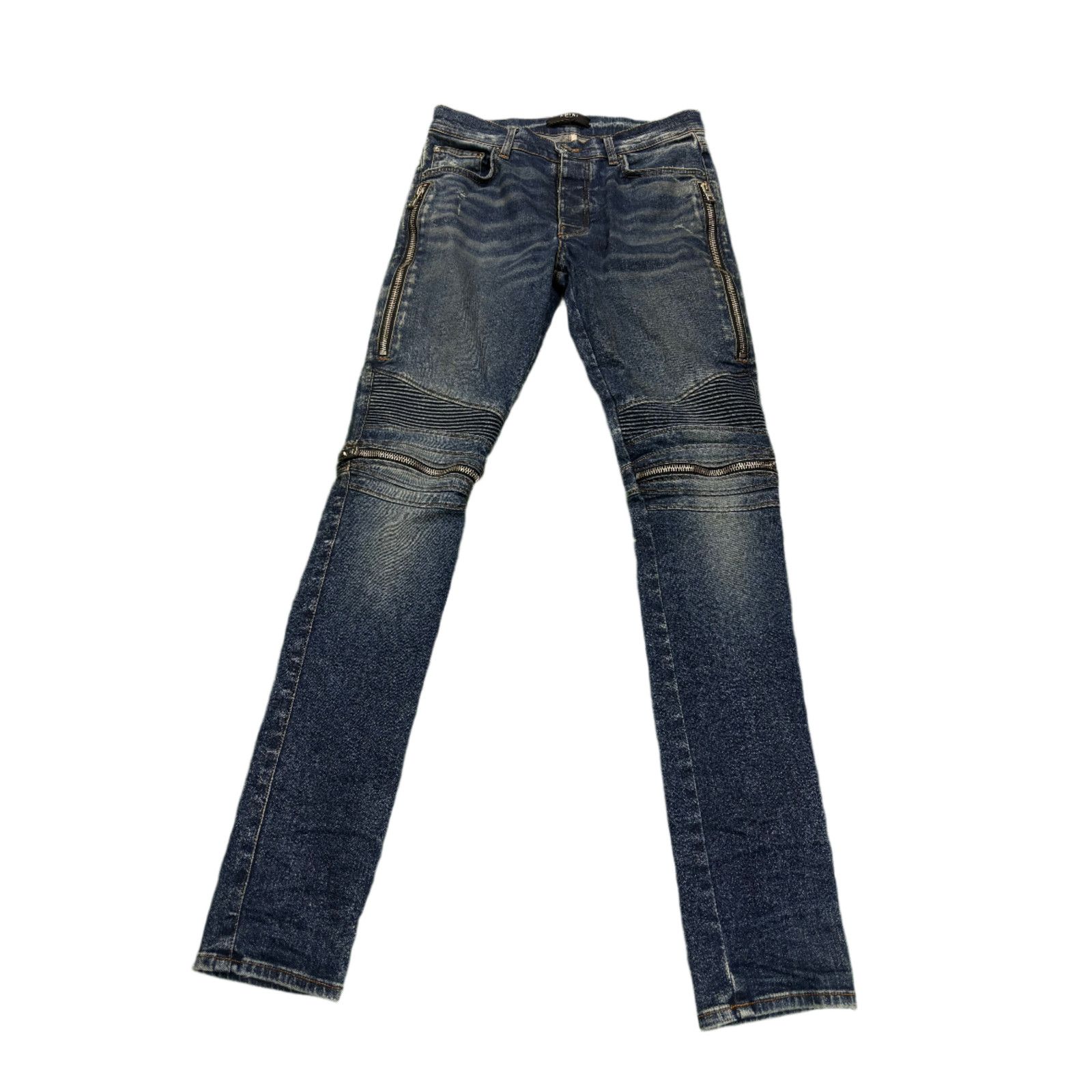 Amiri Amiri MX2 Dark Wash Denim Patch Jeans Size US 32 / EU 48 - 1 Thumbnail