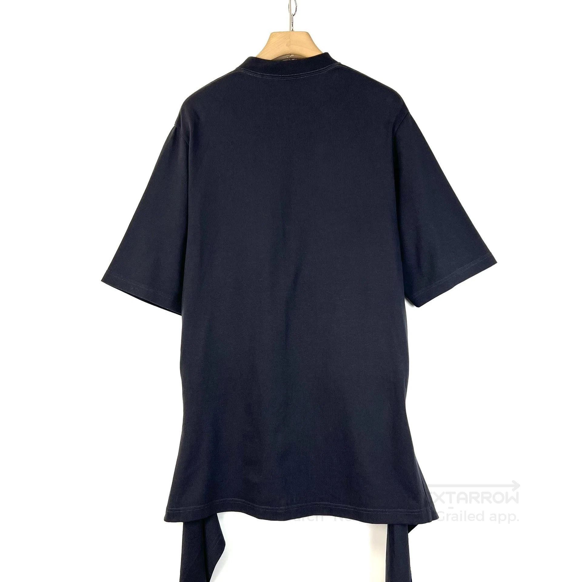 Balenciaga Balenciaga Black Asymmetrical Short Sleeve. Size S / US 4 / IT 40 - 2 Thumbnail