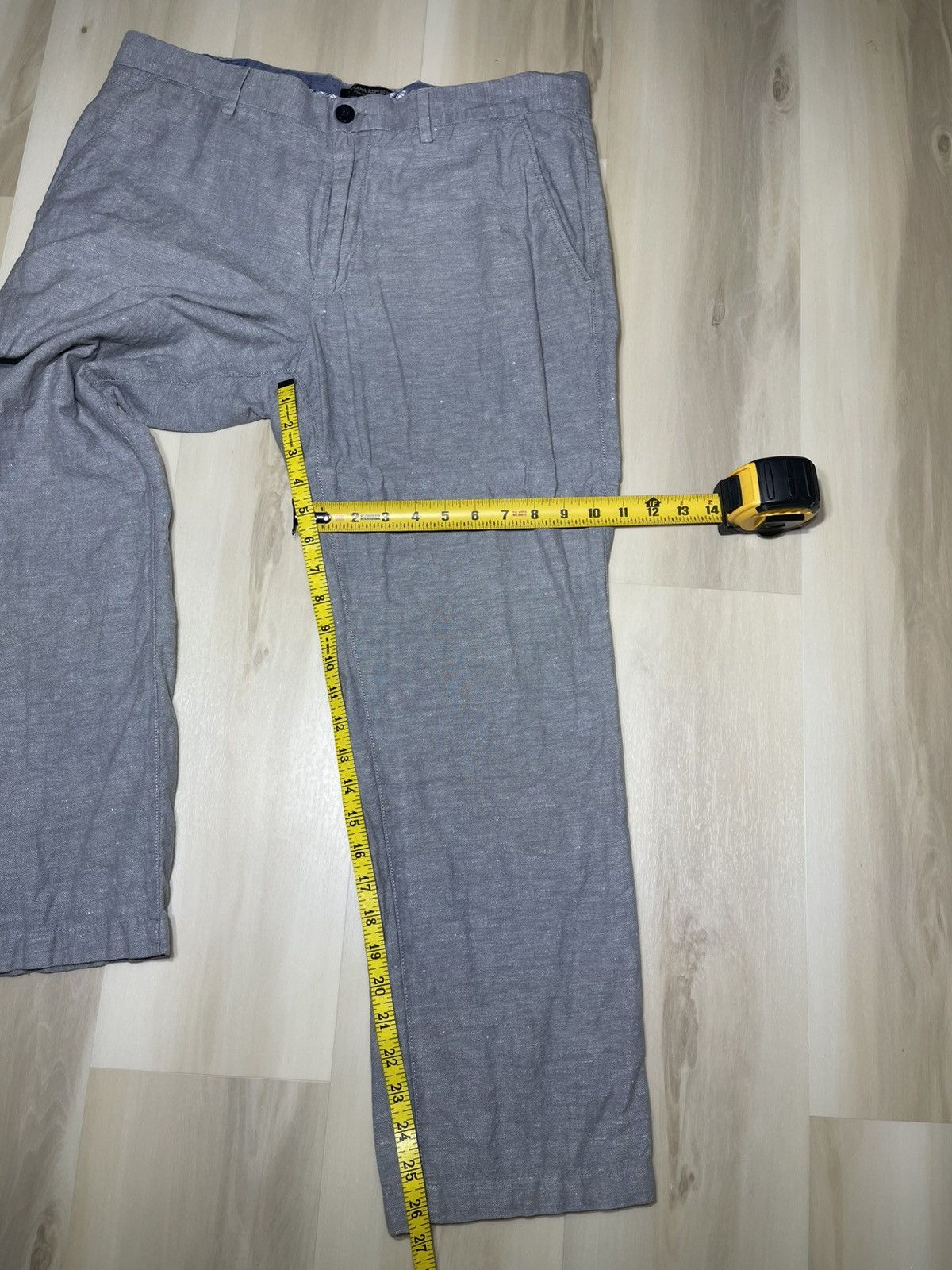 Banana Republic Banana Republic Linen Blend Chino Sz 35X30 Grey Kentfield Size US 35 - 7 Thumbnail