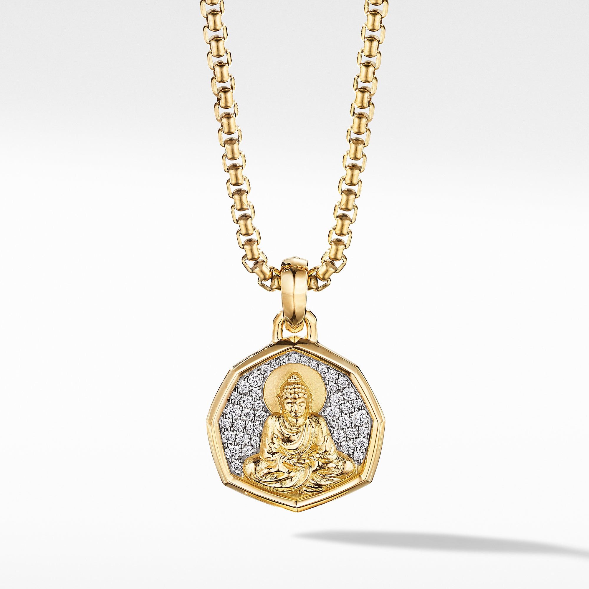 David Yurman o1w1db10525 D16625D Amulet in 18K Yellow Gold with Diamond Size ONE SIZE - 1 Thumbnail