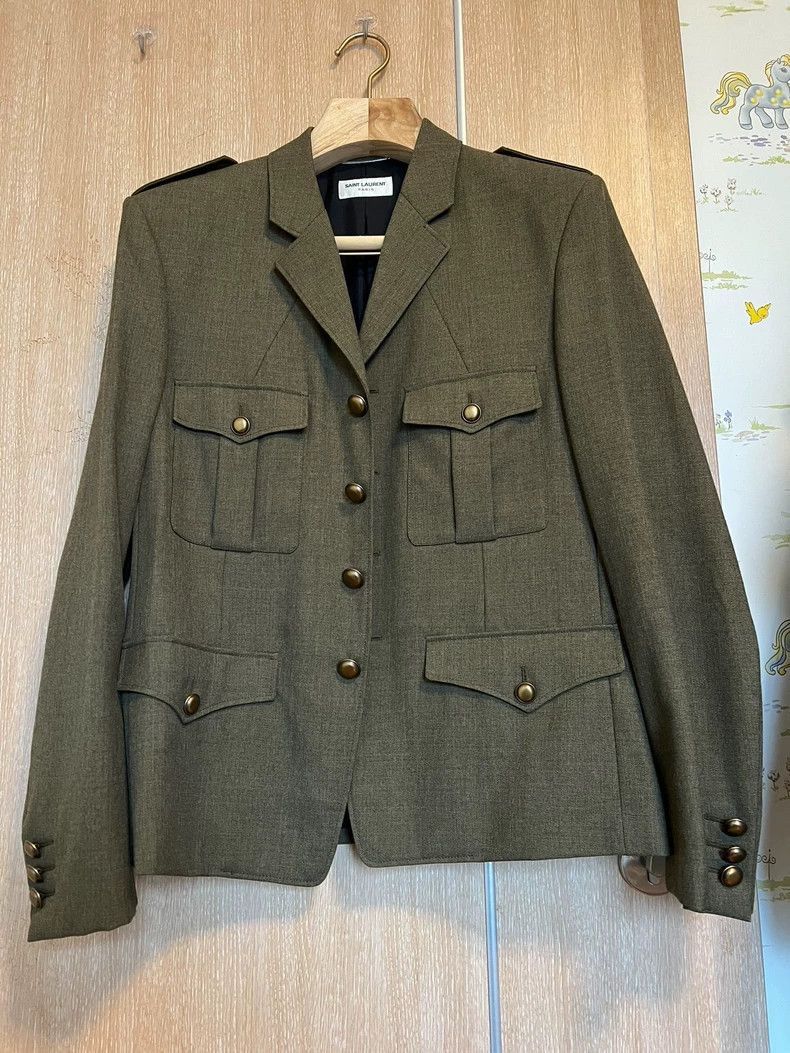 Saint Laurent Paris Saint Laurent Paris Military Green Palace Jacket-2506 Size US L / EU 52-54 / 3 - 1 Thumbnail