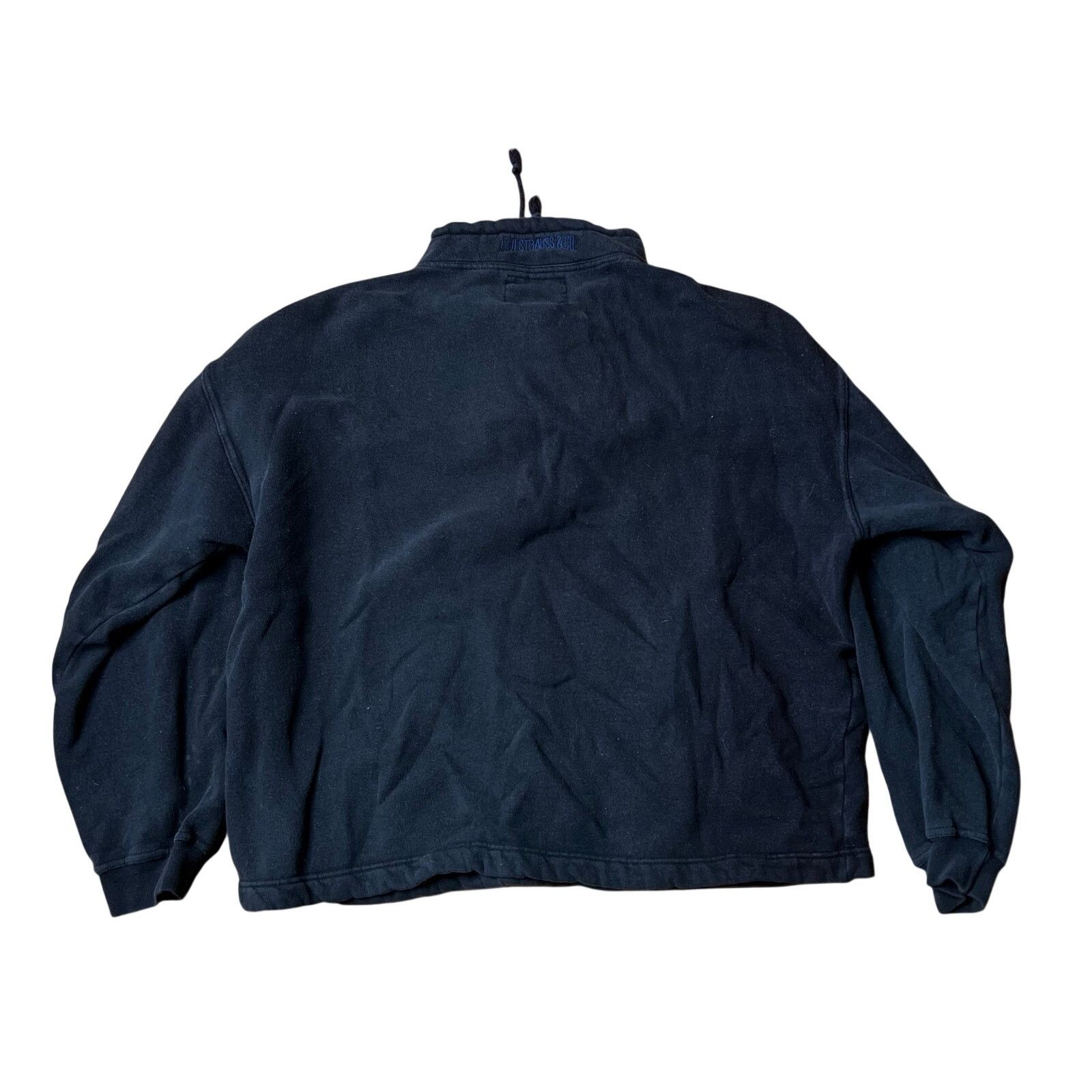 Levi's Vintage 80s Levi’s 1/4 Zip Sweatshirt Black Large Size US L / EU 52-54 / 3 - 5 Thumbnail