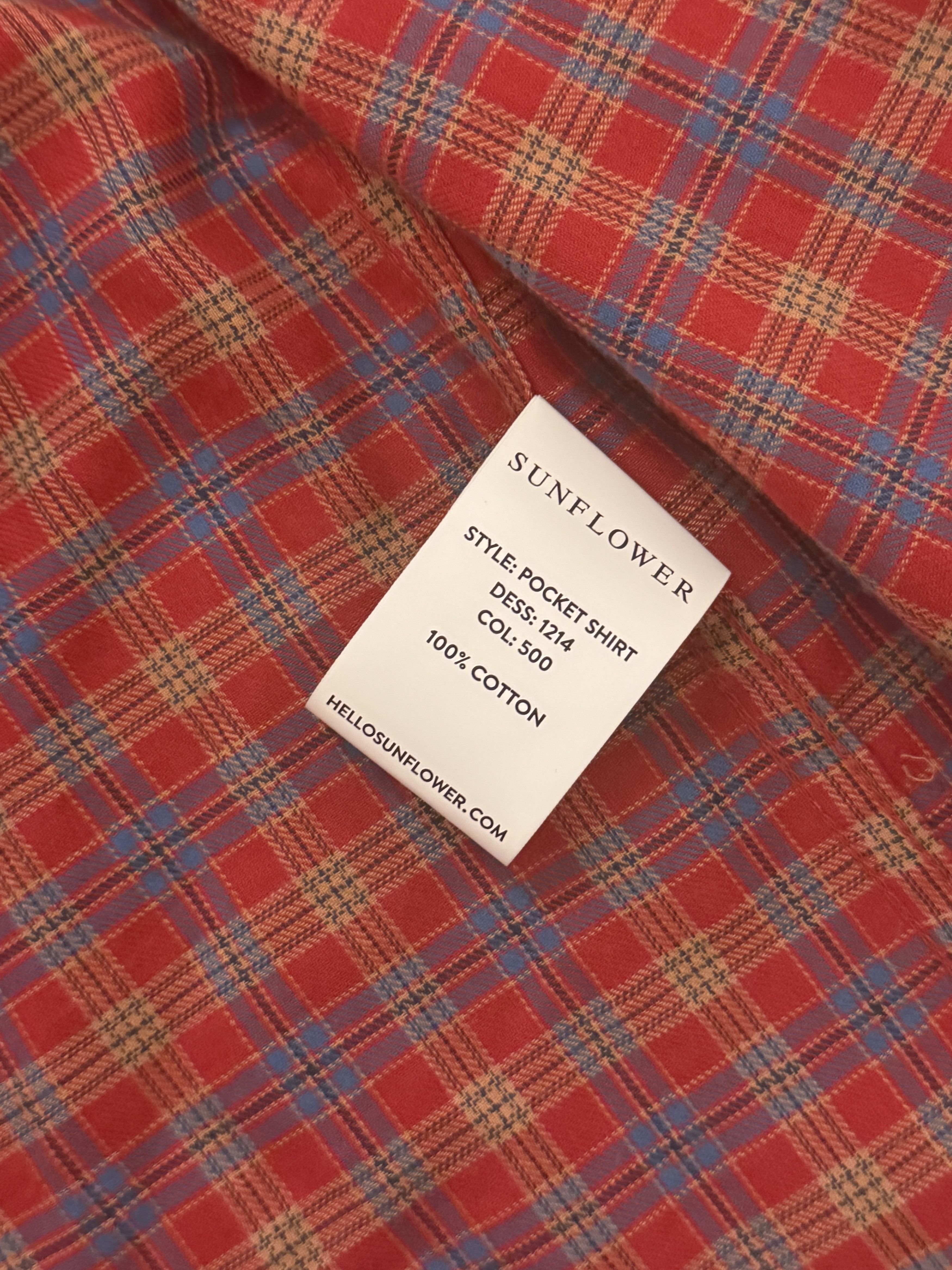 Sunflower Red Plaid Shirt Size US M / EU 48-50 / 2 - 3 Thumbnail