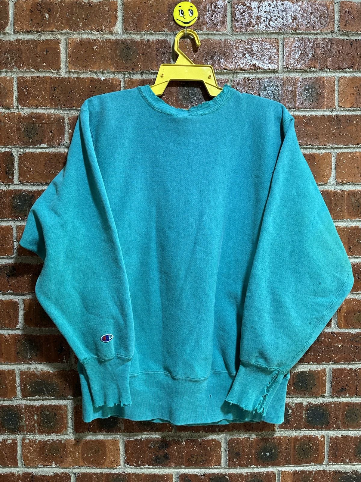 Champion Thrashed Vintage Champion Reverse weave Sweatshirt Tee Size US L / EU 52-54 / 3 - 9 Thumbnail