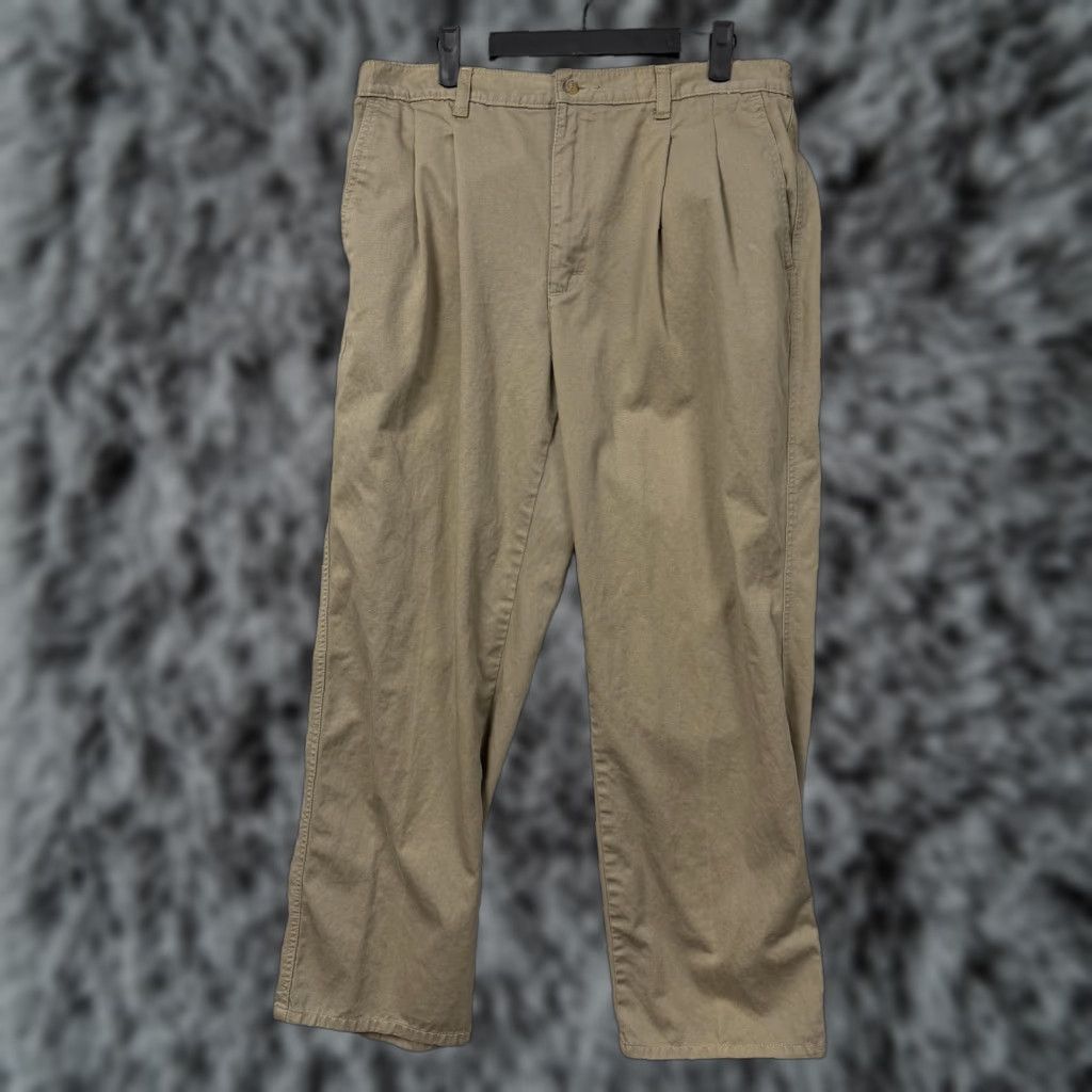 Vintage VINTAGE Scandia Woods Pants Mens 34x28 Khaki Pleated Workwear 90s Retro Canvas Cotton Size US 34 / EU 50 - 1 Thumbnail