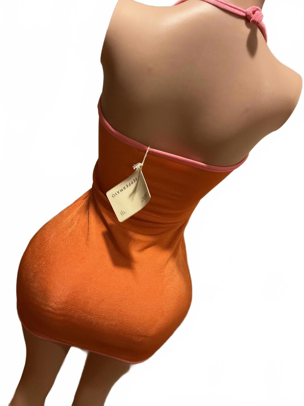 Other Peppermayo Women's Y2K Halter Cutout Bodycon Dress Size L / US 10 / IT 46 - 3 Thumbnail