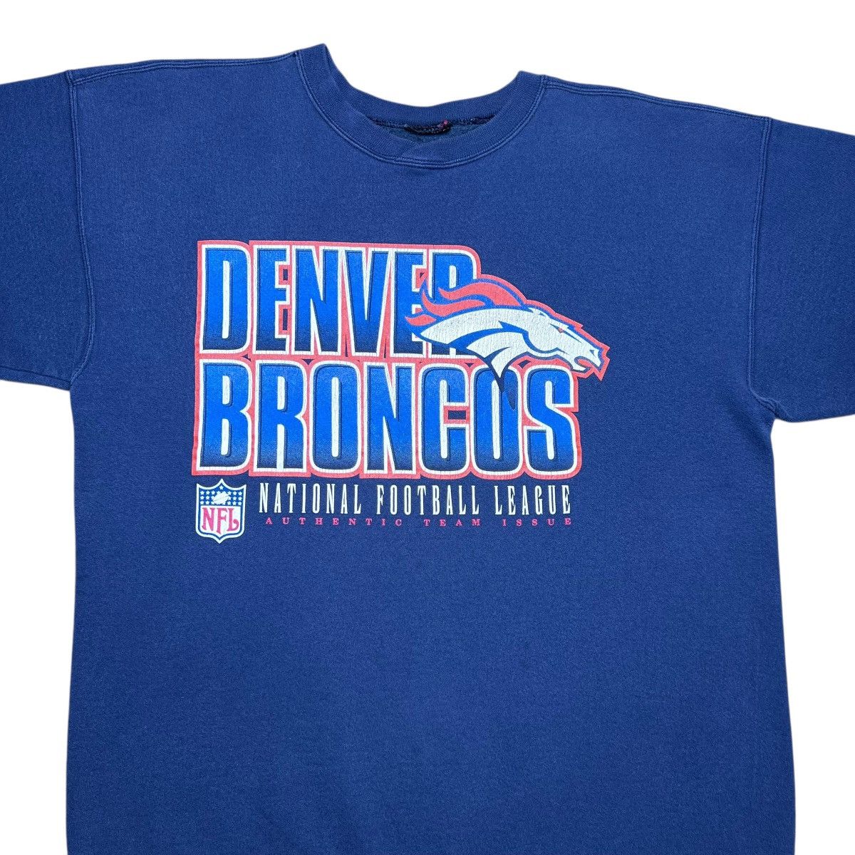 Starter Vtg 1990s NFL Denver Broncos Starter Spell Out 3D Sweatshirt Size US L / EU 52-54 / 3 - 4 Thumbnail