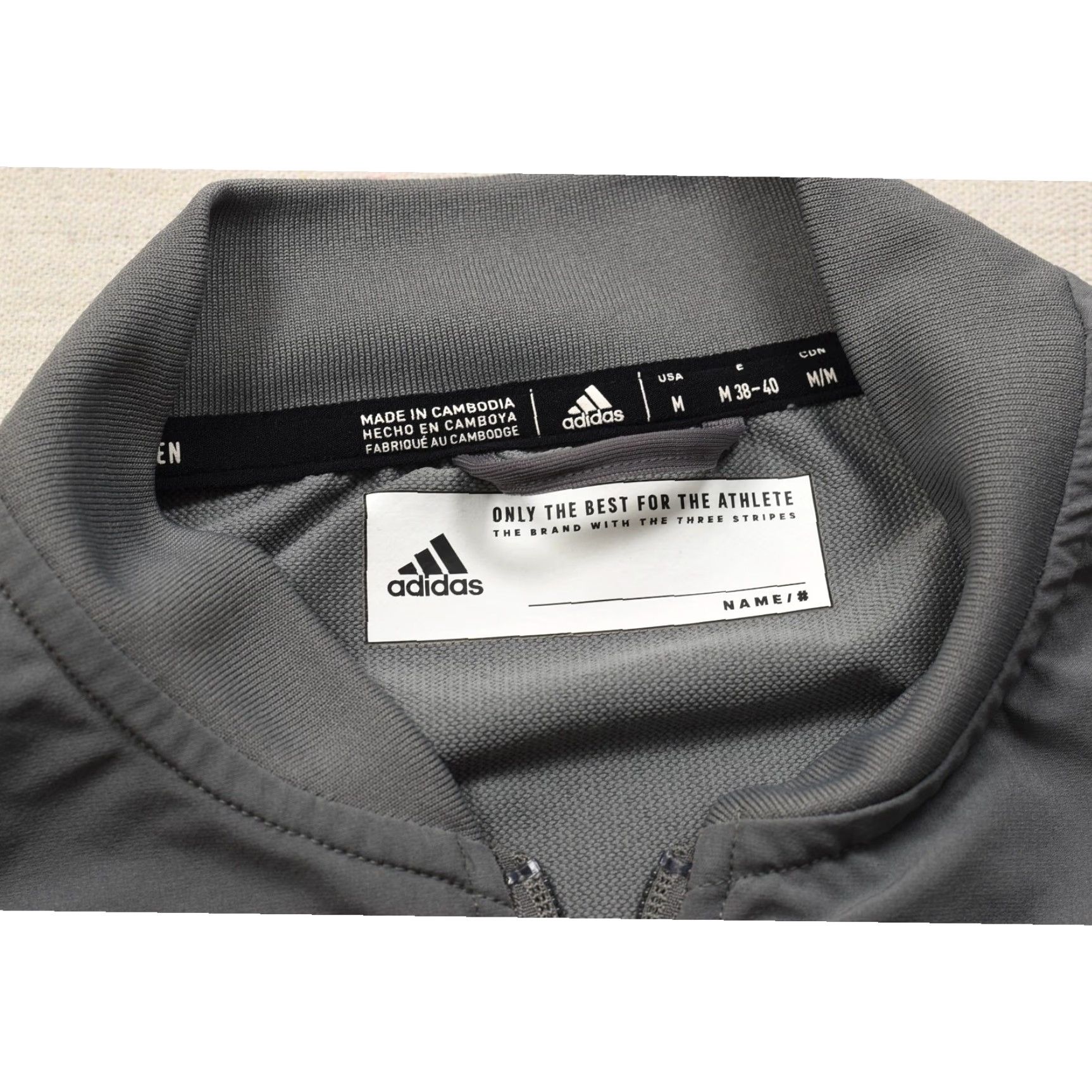 Adidas Adidas Grey Full Zip Track Jacket Womens M Medium Grey Athletic Bomber Style Jacket Size M / US 6-8 / IT 42-44 - 8 Thumbnail