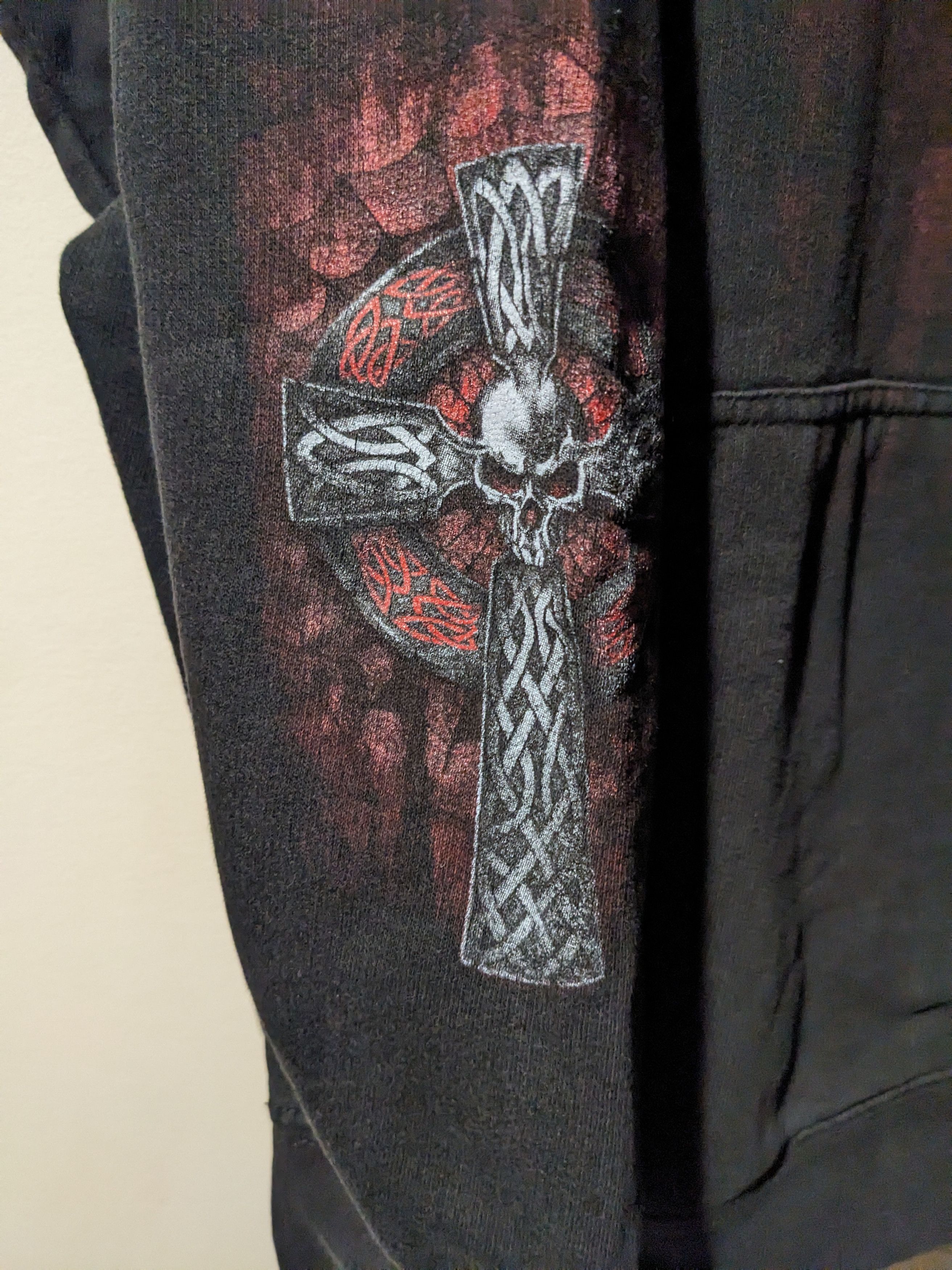 Harley Davidson Vintage Y2K Hot Leather Motorcycle Skull Cross Large Hoodie Size US L / EU 52-54 / 3 - 4 Thumbnail