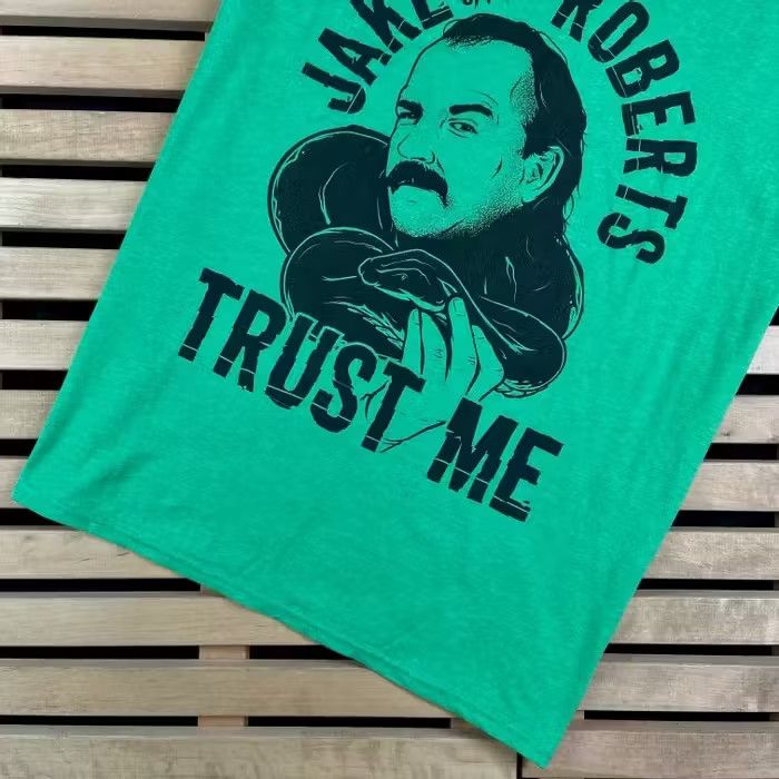 Vintage Mens Vintage T Shirt Jake Roberts Size XL Size US XL / EU 56 / 4 - 3 Thumbnail