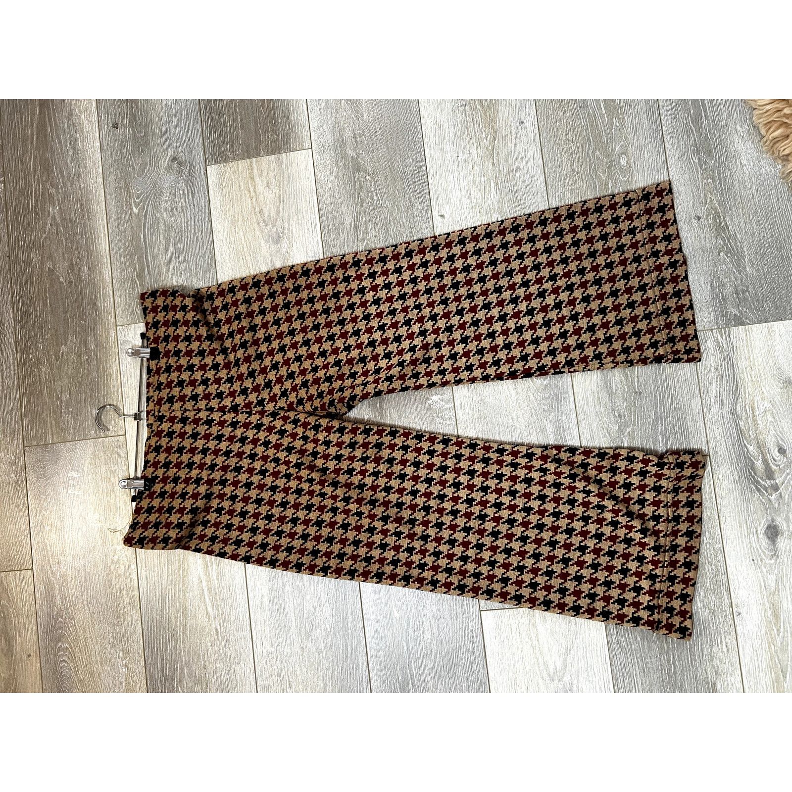 Other Vintage Beige & Blue Checkered Capris Size L Size 34" / US 12 / IT 48 - 1 Preview