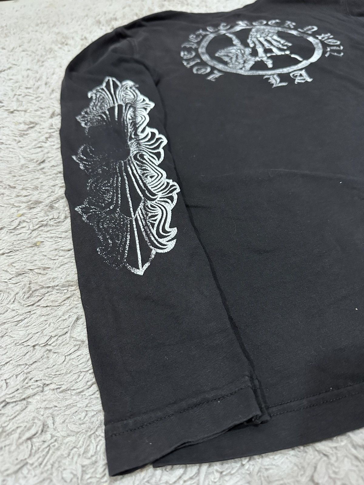 A&G Rock Vintage Distressed A&G Rock n Roll Couture L/Sleeve tshirt Size US S / EU 44-46 / 1 - 2 Thumbnail