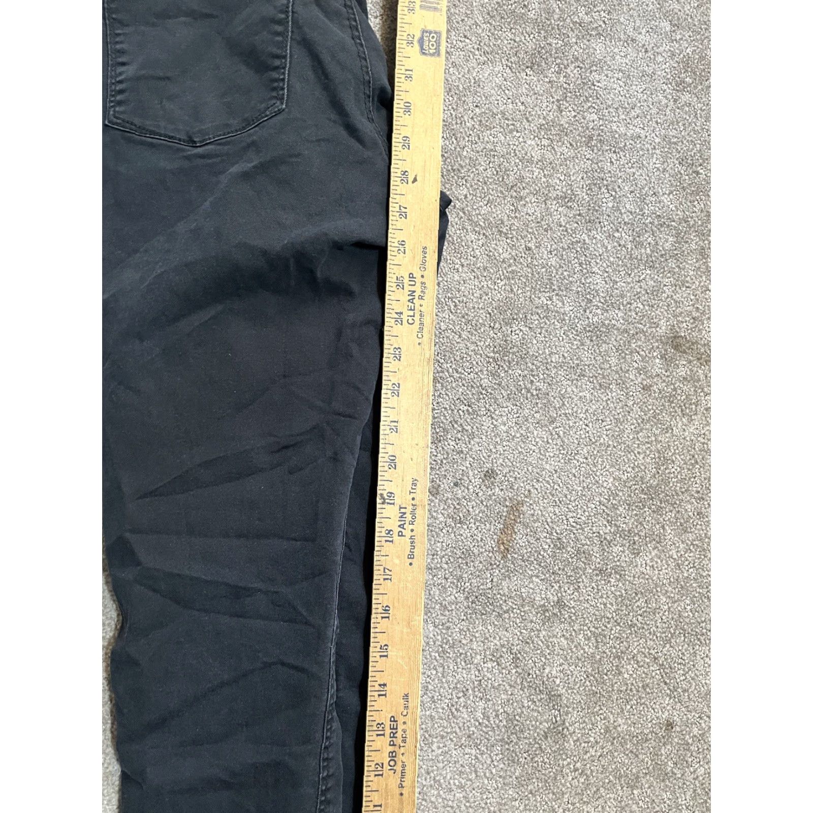 H&M H&M Pants Women 8 Black Textured Pull On Waist Tapered Cropped Size 30" / US 8 / IT 44 - 6 Thumbnail