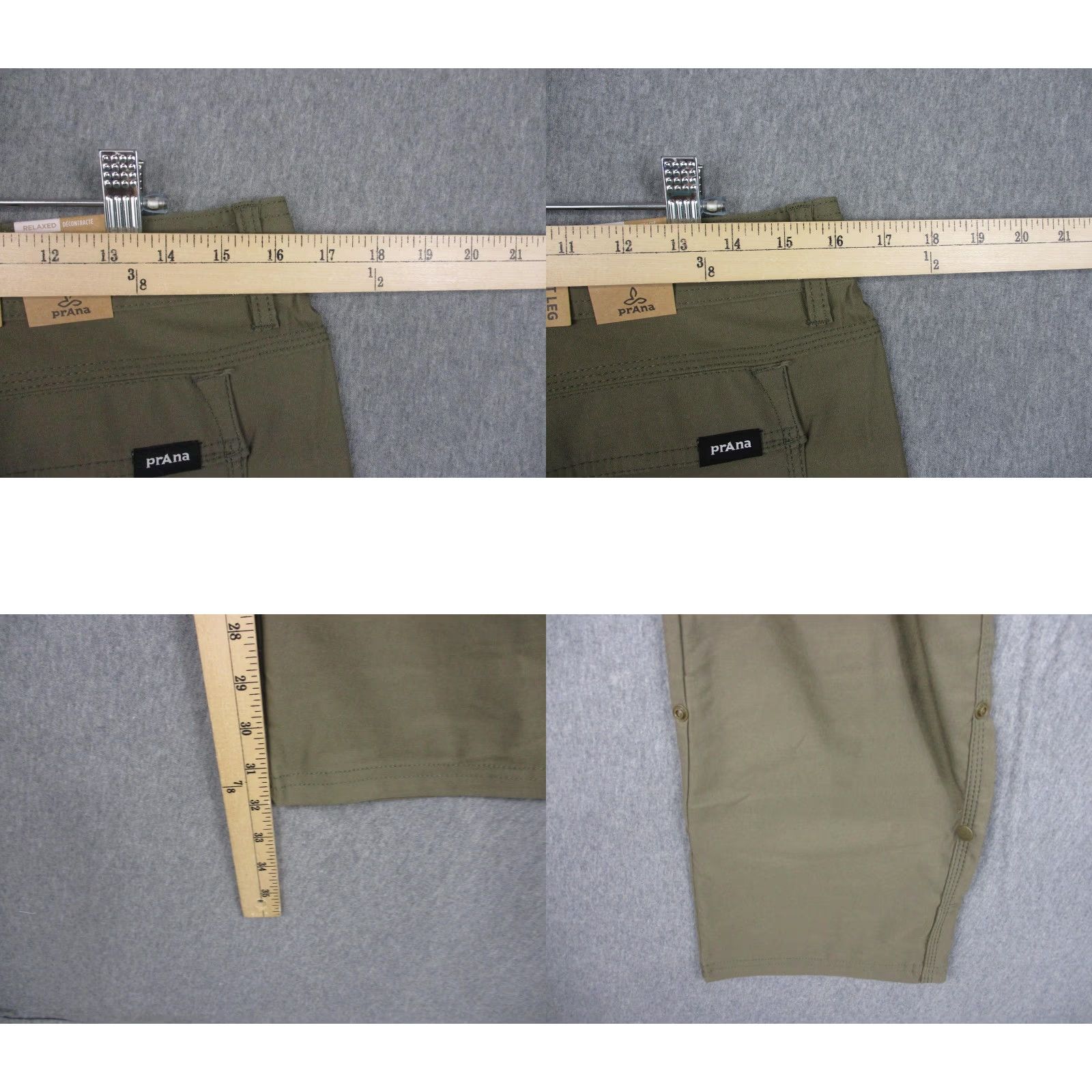 Prana prAna Stretch Zion Pant II Mens 31x32 Green ReZion Hiking Nylon Cargo Pants Size US 31 - 8 Thumbnail