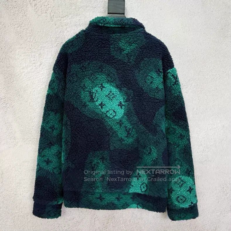 Louis Vuitton Louis Vuitton Black and green tricolour printed teddy pola Size US M / EU 48-50 / 2 - 2 Thumbnail