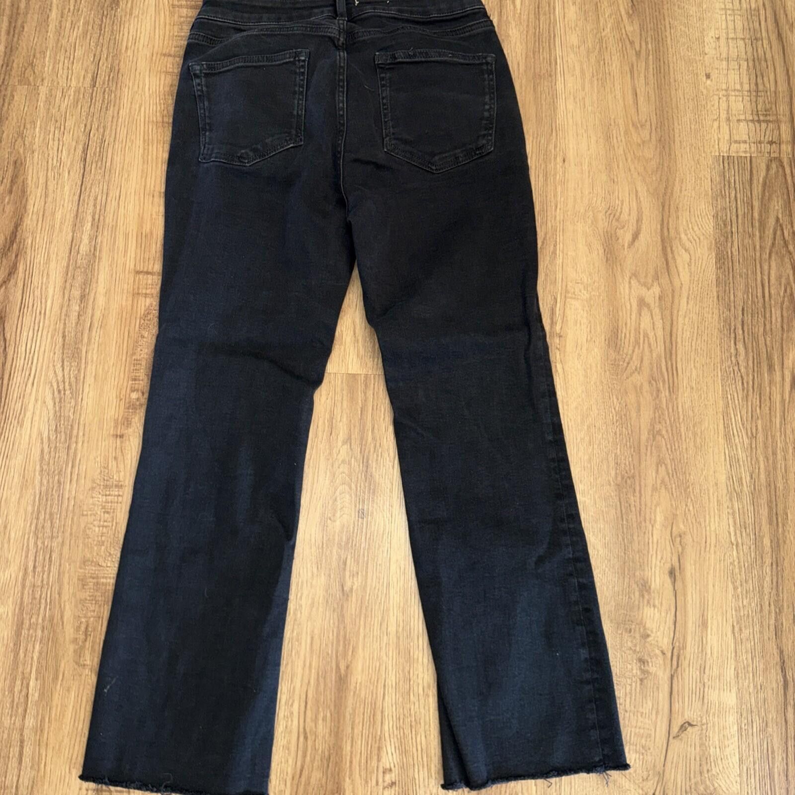 Other Pilcro The Yaya Jeans Black Frayed Hem Cropped Anthropologie Size 27" / US 4 / IT 40 - 6 Thumbnail