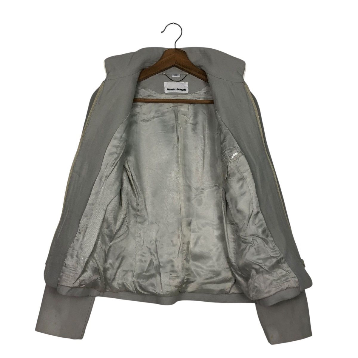 Hussein Chalayan 🔥CROPPED DOUBLE LAYER DESIGN JACKET HUSSEIN CHALAYAN Size M / US 6-8 / IT 42-44 - 15 Thumbnail