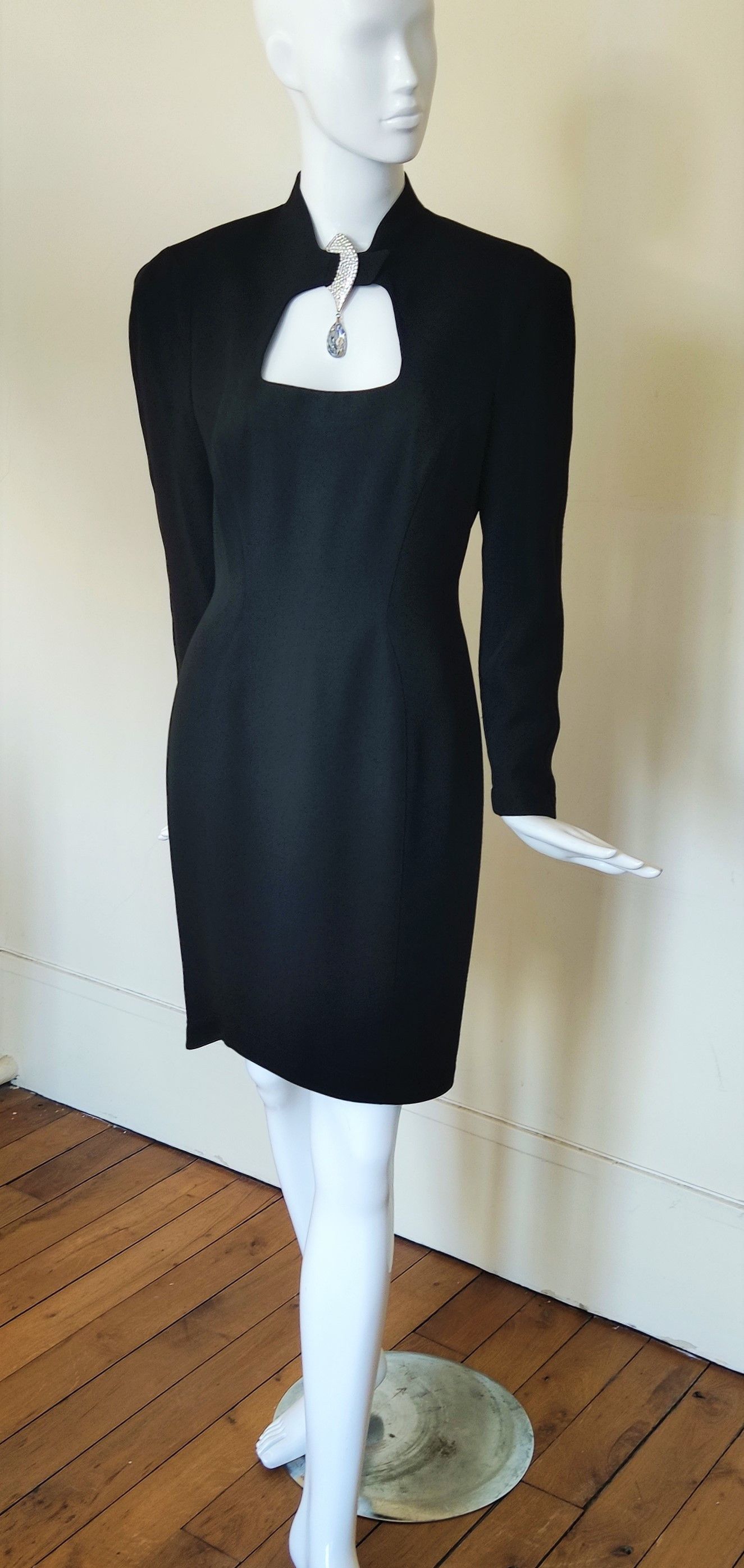 Thierry Mugler Thierry Mugler Couture Runway Rhinestone Diamond Dress Size S / US 4 / IT 40 - 14 Thumbnail