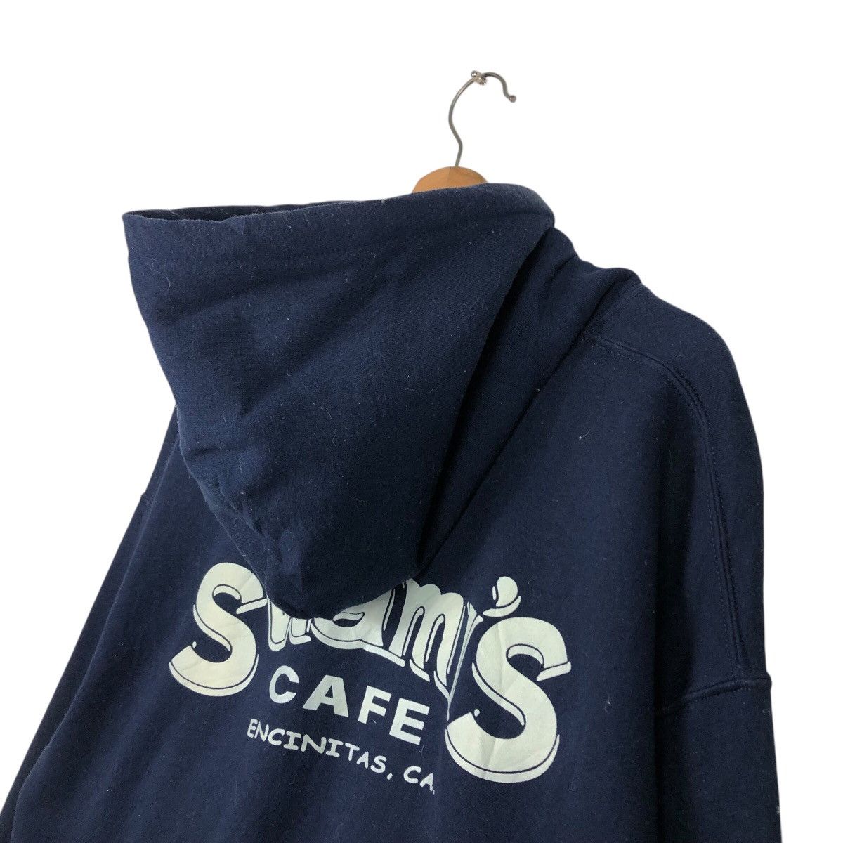 Gildan 📌Vintage Hoodie Pull Over Swami's Cafe Big Logo Size US L / EU 52-54 / 3 - 11 Thumbnail