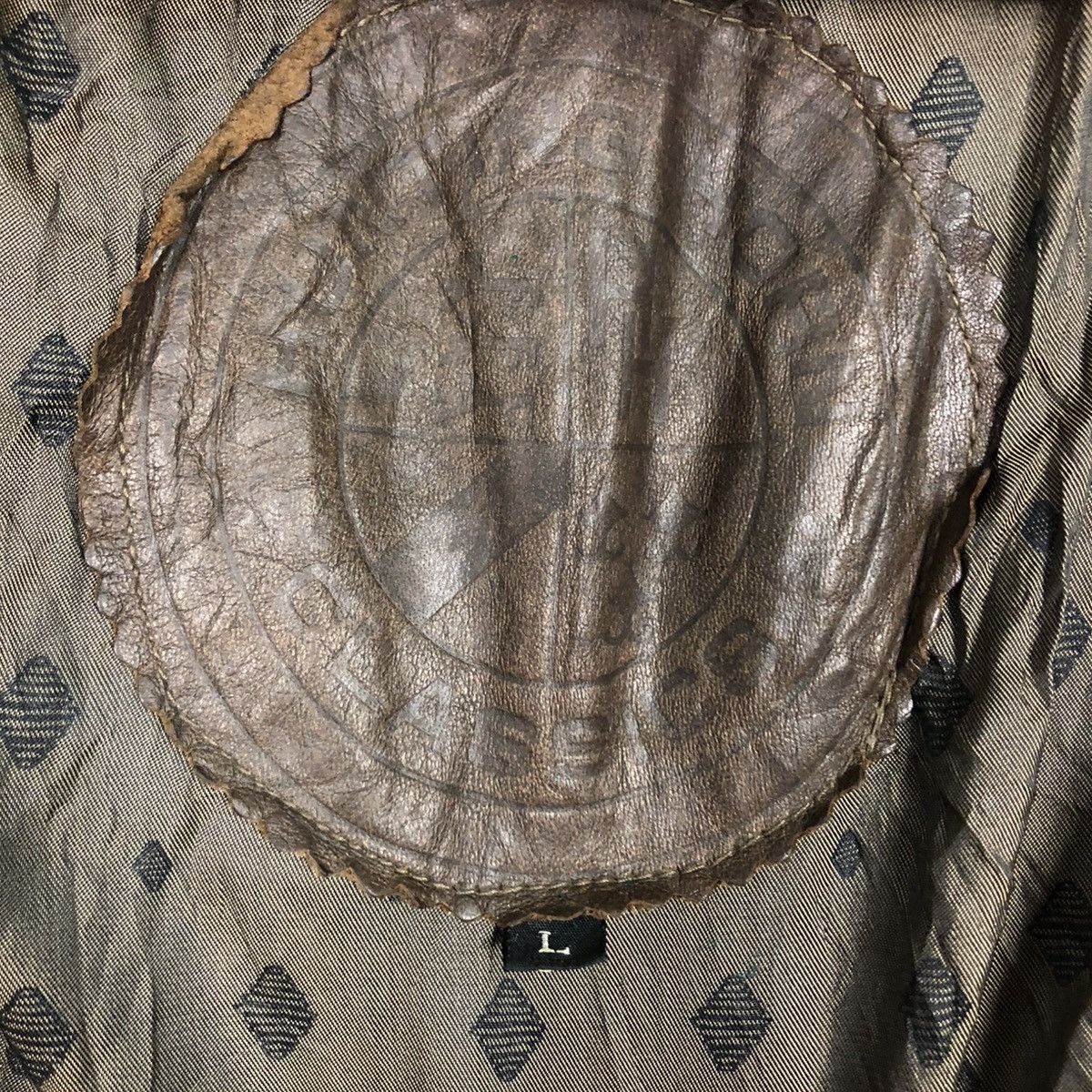 Vintage 🔥VINTAGE BIKER LEATHER JACKET HUNTING HORN ISSEY MIYAKE Size US L / EU 52-54 / 3 - 21 Thumbnail