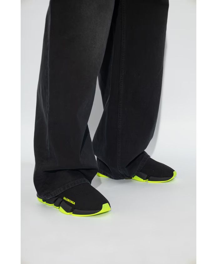 Balenciaga o1in1g0924 Speed 2.0 Recycled Knit Sneaker in Black Size US 9 / IT 39 - 6 Thumbnail